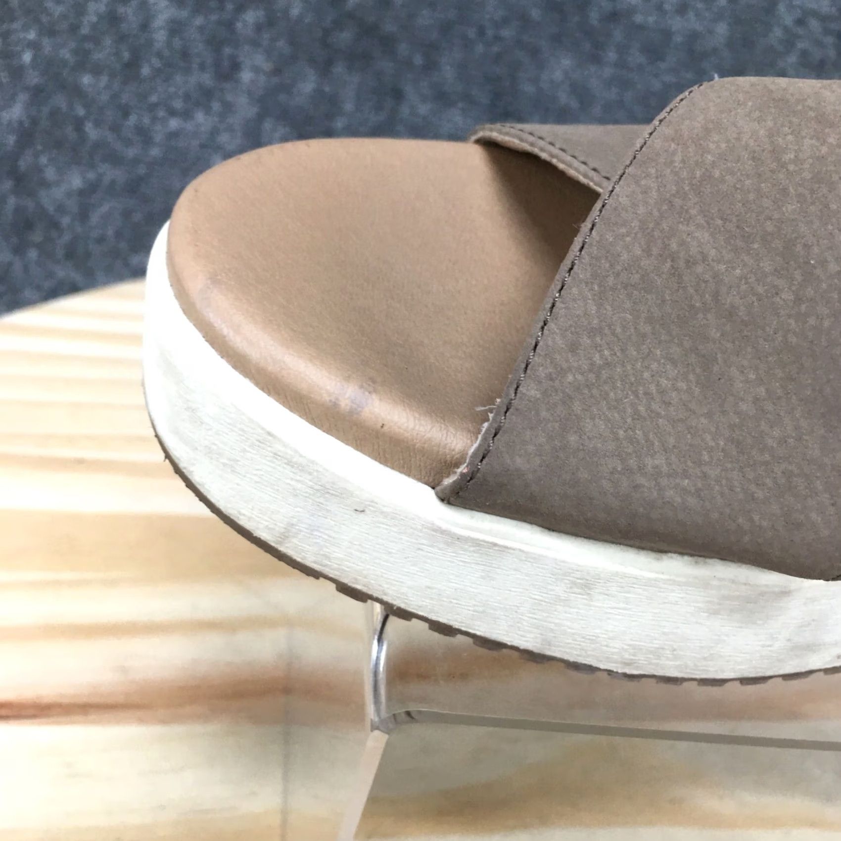 Vintage SOUL Naturalizer Sandal Womens 8.5 M Honor Wedge Cross Strap Slingback Brown Size US 9 / IT 39 - 5 Thumbnail