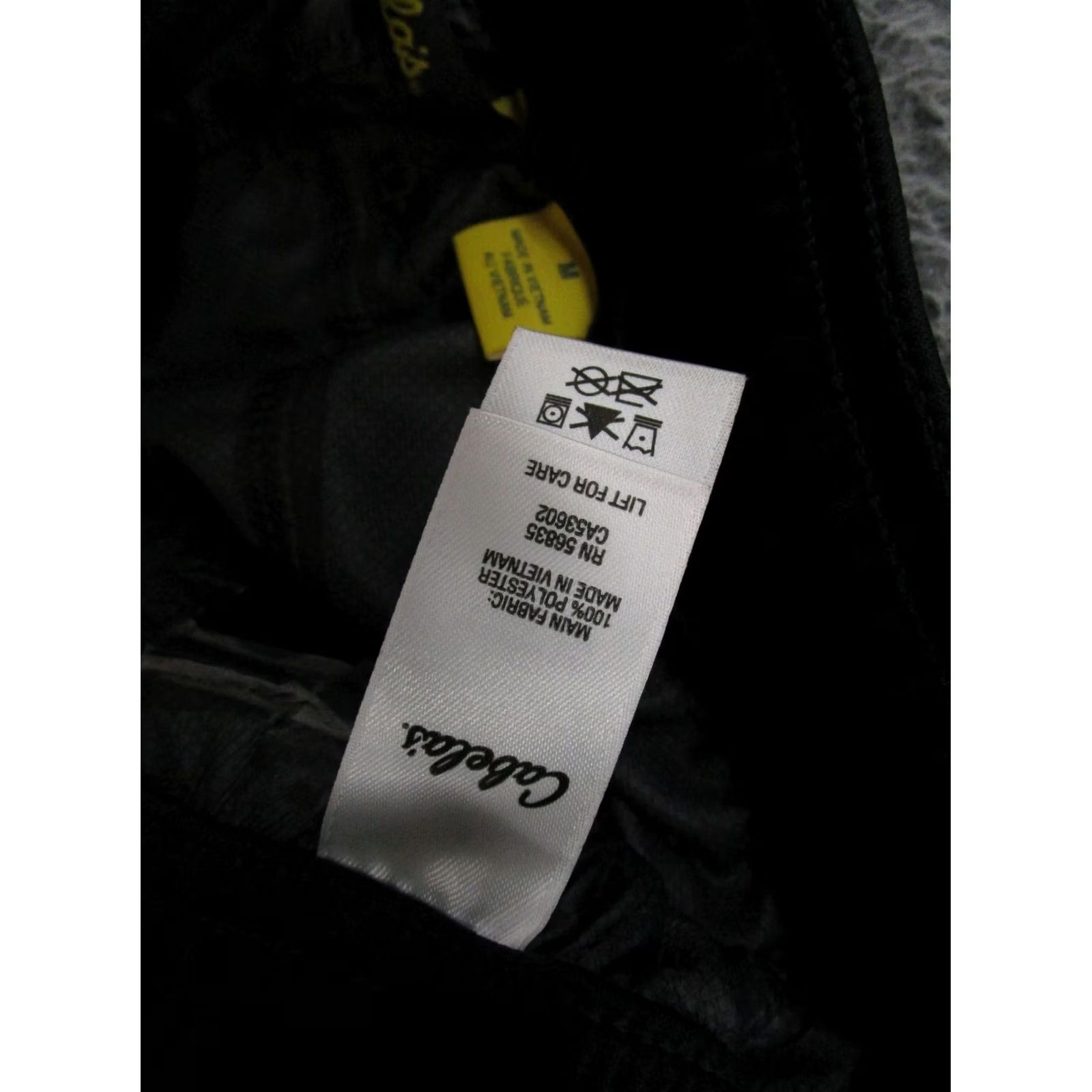 Vintage Cabela's Windbreaker Pants Mens Size M Ankle Zip Elastic Waist Cargo Pocket Black Polyester Size US 31 - 6 Thumbnail