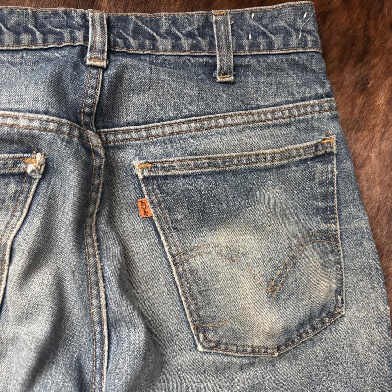 Levi's Vintage 1970s Repaired Bootcut Levis Size US 31 - 7 Thumbnail