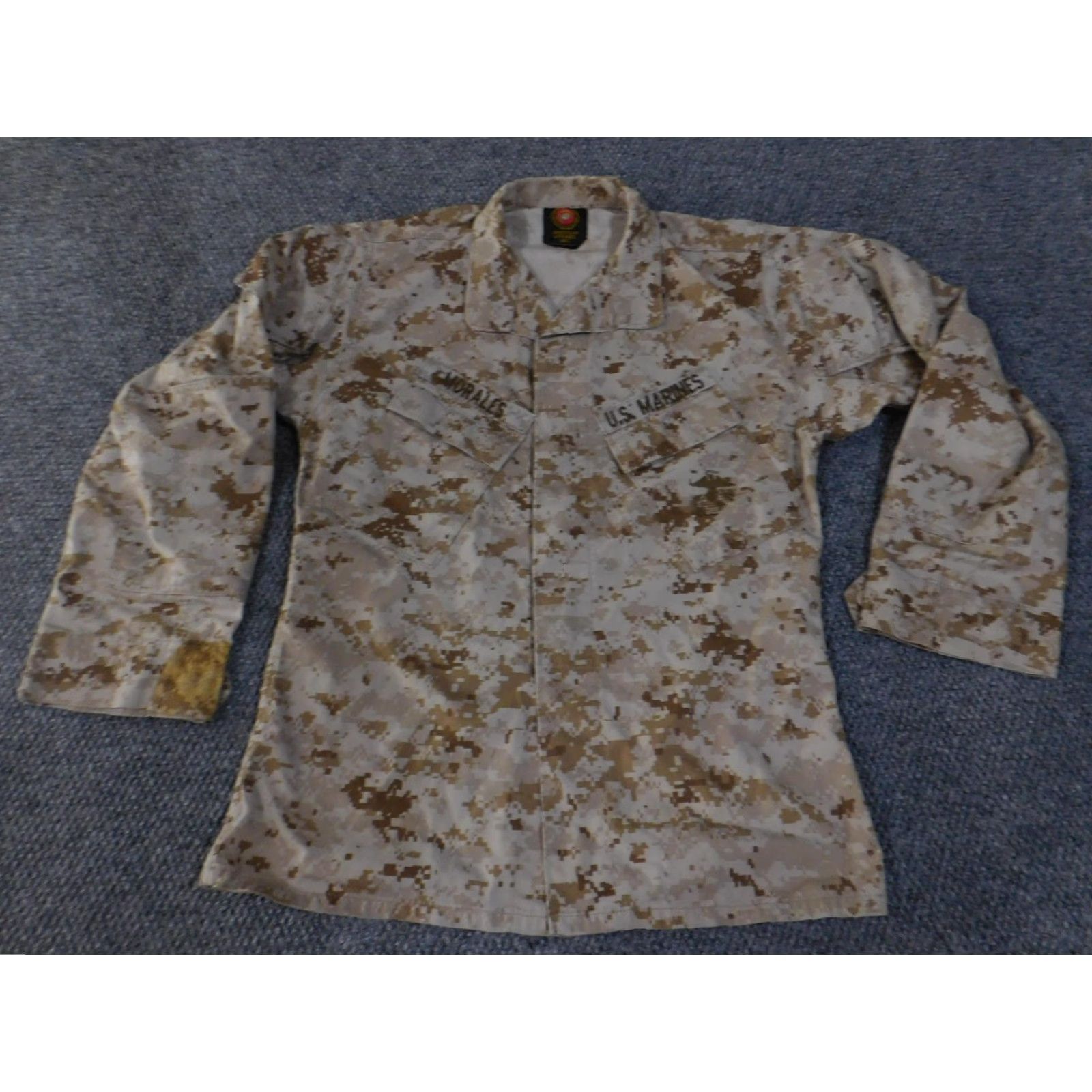 American Apparel US Marines MARPAT Shirt Mens Small Regular Desert Digital Camo Utility Blouse Size US S / EU 44-46 / 1 - 5 Thumbnail