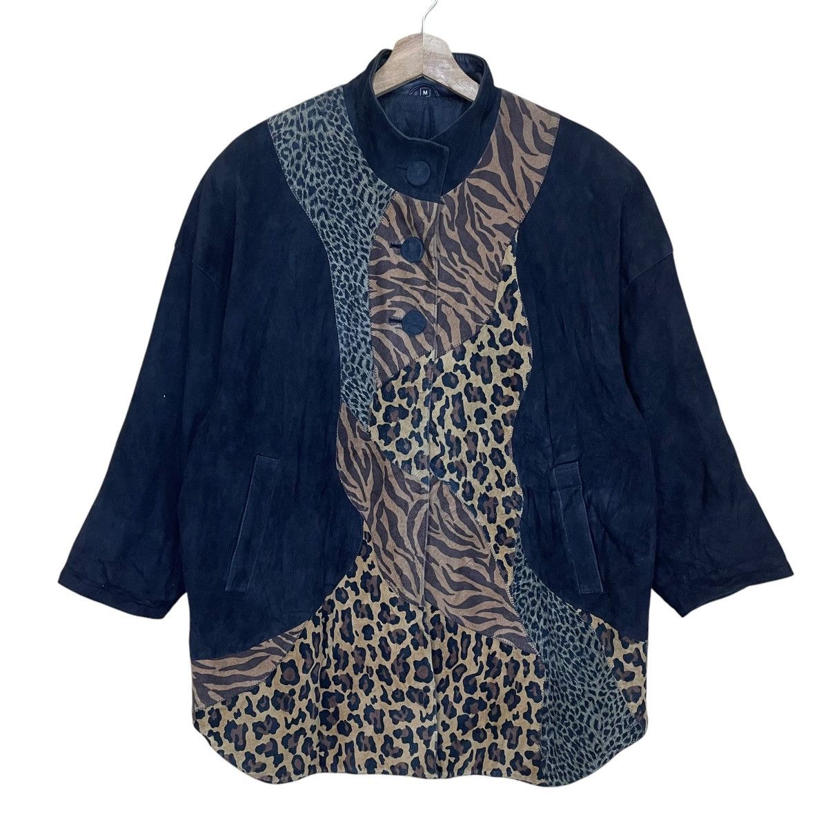 Vintage 90s Patina Tokyo Fur Hybrid Leather Jacket