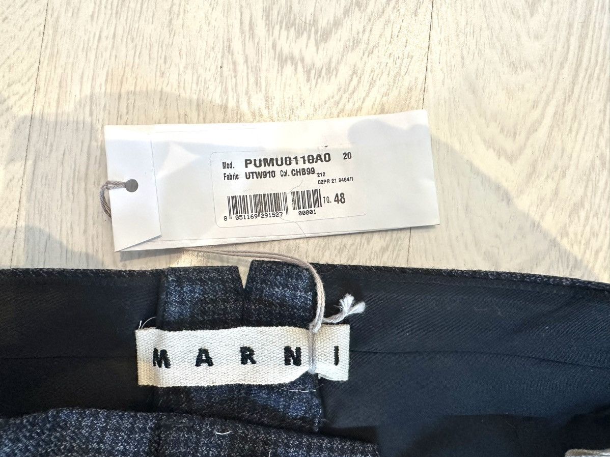 Marni NWT FW21 Houndstooth Virgin Wool Drawstring Trouser size 48 Size US 32 / EU 48 - 14 Thumbnail