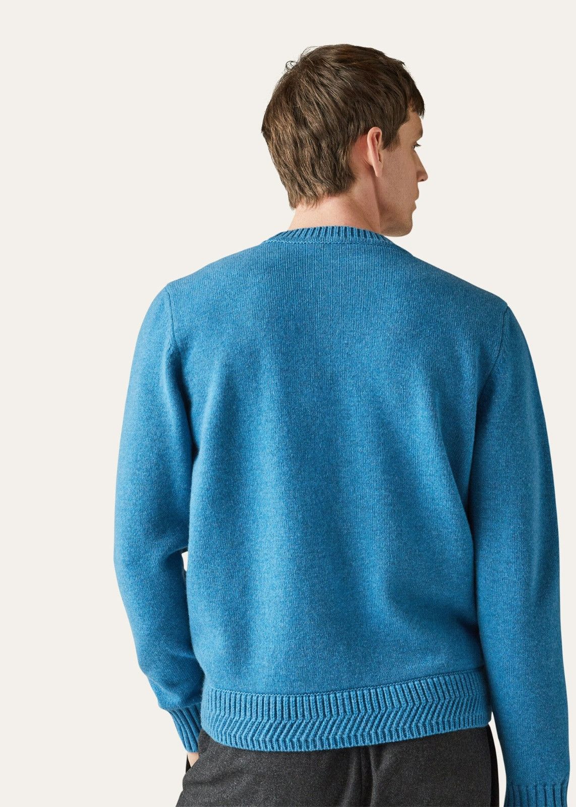 Loro Piana o1srvl11e1224 Girocollo Crewneck Sweater in Blue Size US M / EU 48-50 / 2 - 3 Thumbnail