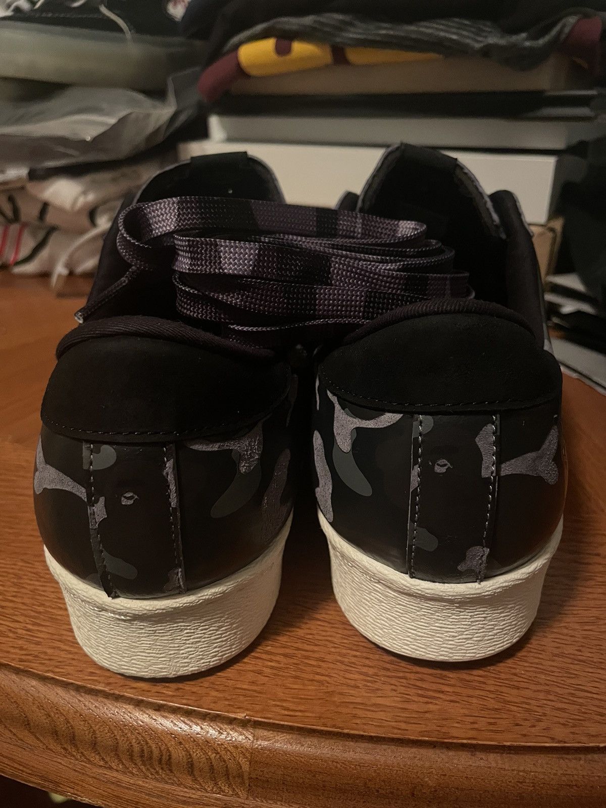 Adidas × Bape × Undefeated Bape x Undefeated x Adidas Superstar 80s Size US 11 / EU 44 - 5 Thumbnail