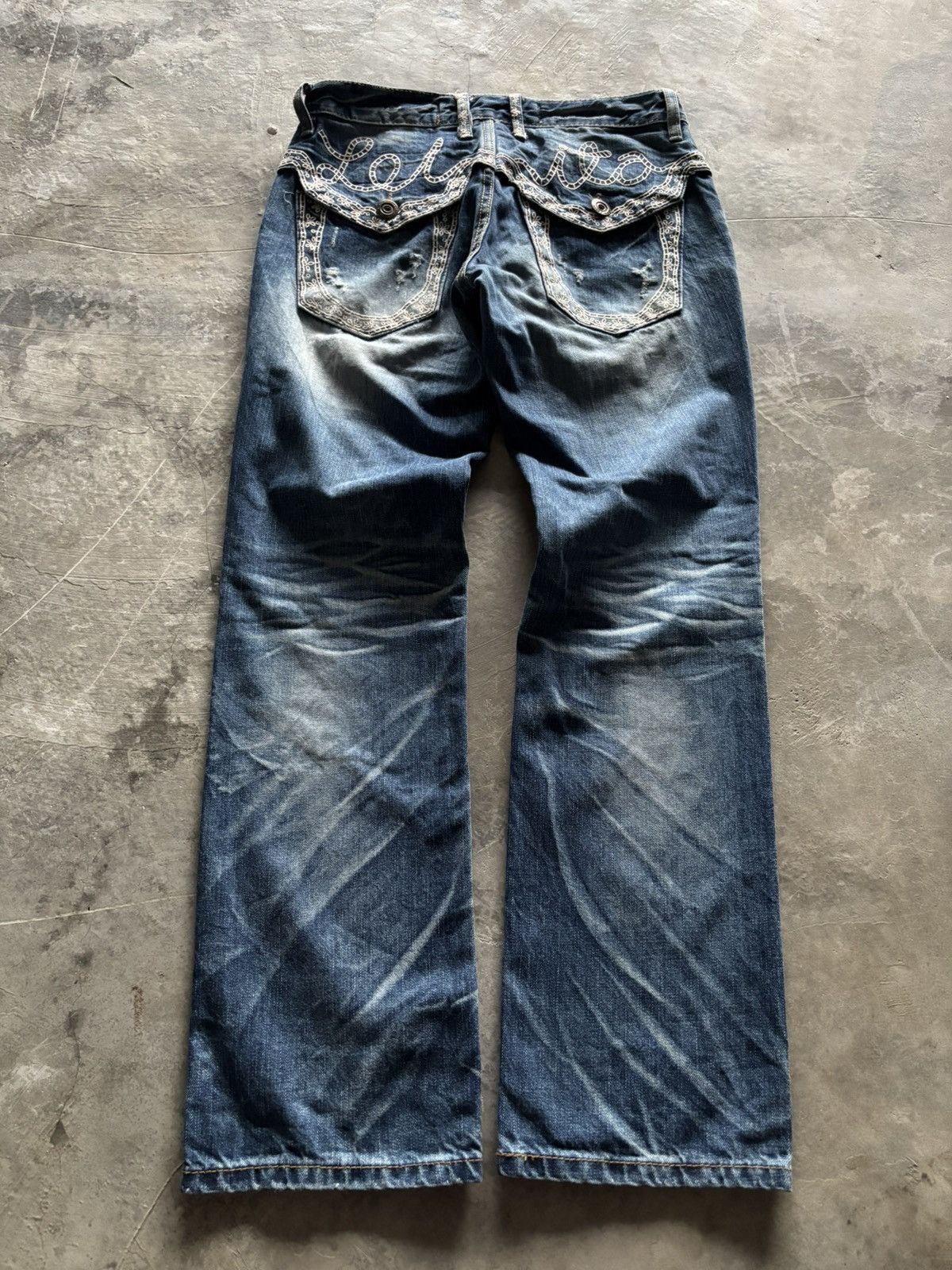 If Six Was Nine LOLITA distressed mud wash whiskered japanese grunge punk Size US 30 / EU 46 - 13 Thumbnail