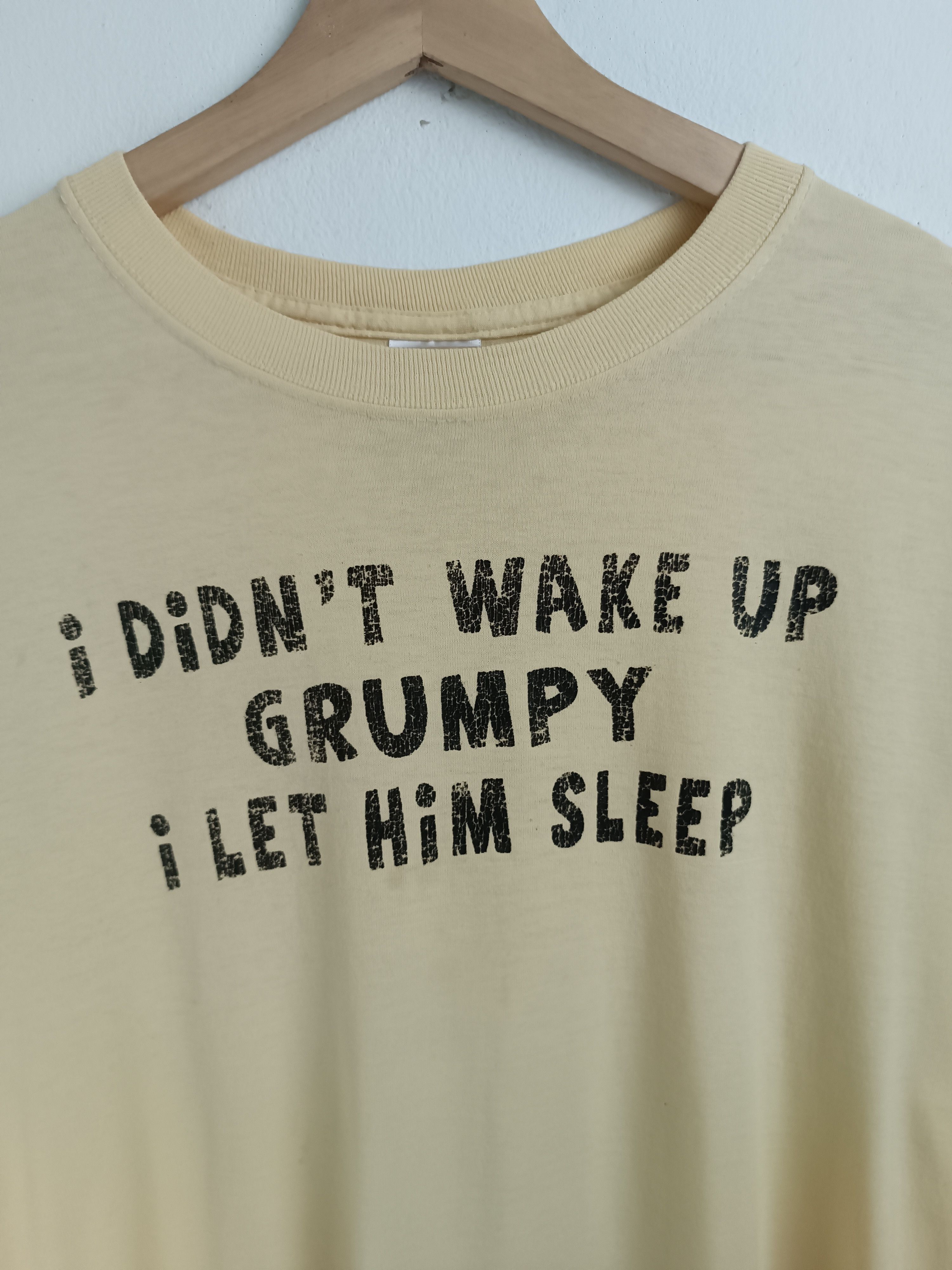 Vintage VINTAGE I DIDN'T WAKE UP GRUMPY HUMOR FUNNY ADULT QUOTES TEE Size US L / EU 52-54 / 3 - 10 Thumbnail