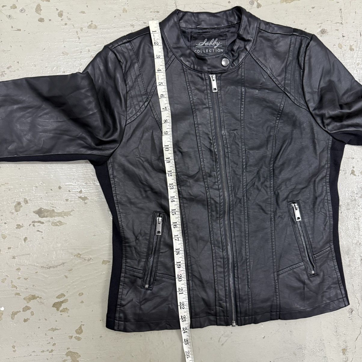 If Six Was Nine Leather Biker Jacket LGB Style Size US M / EU 48-50 / 2 - 5 Thumbnail