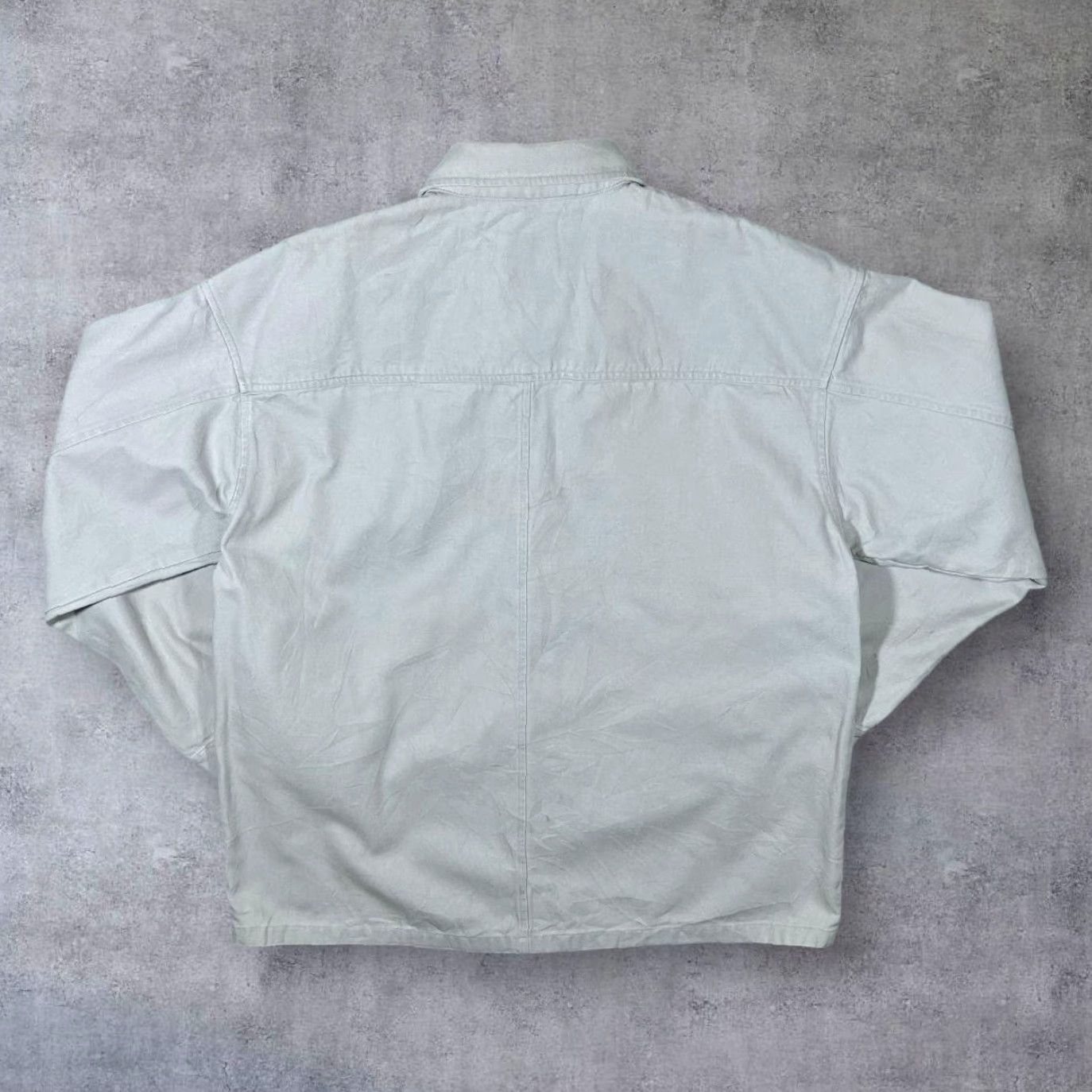 Vintage Columbia Cream Beige Canvas Workwear Chore Jacket Over Shirt XL Men Jacket Bomber Size XL-XXL Size US XL / EU 56 / 4 - 2 Thumbnail