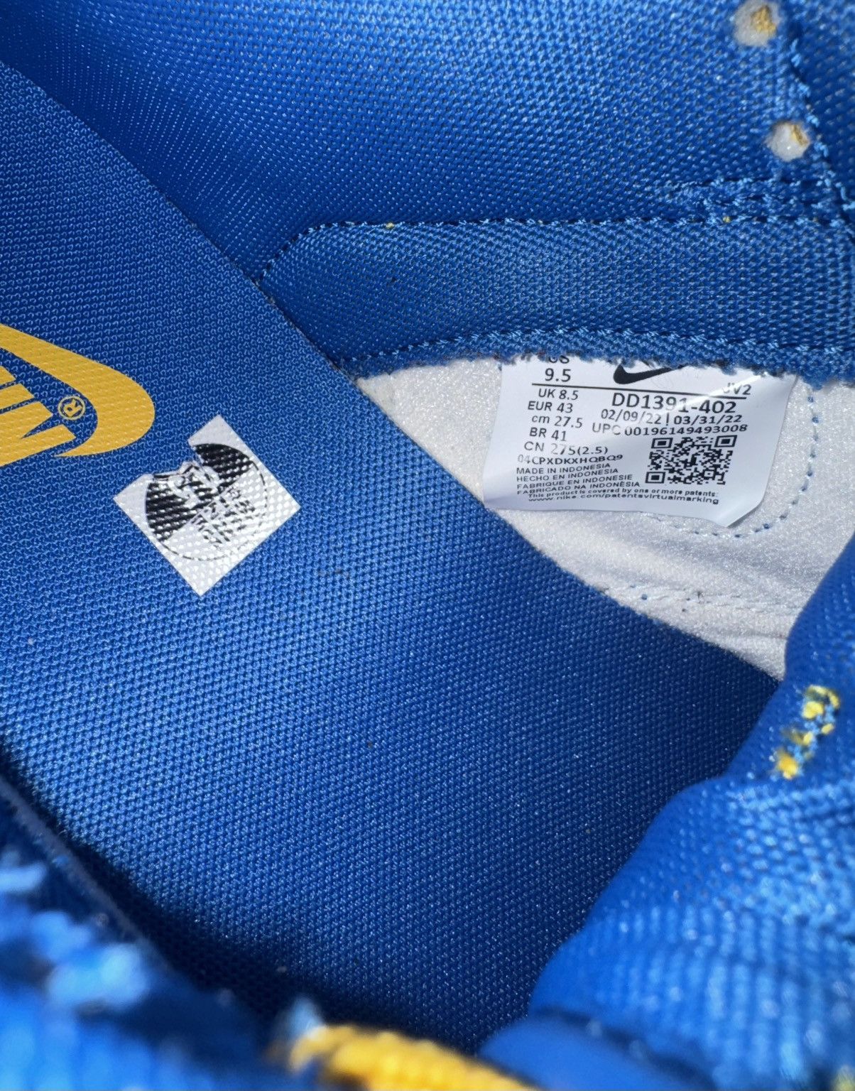 Nike Nike Dunk Low 'UCLA' Size US 9.5 / EU 42-43 - 6 Thumbnail