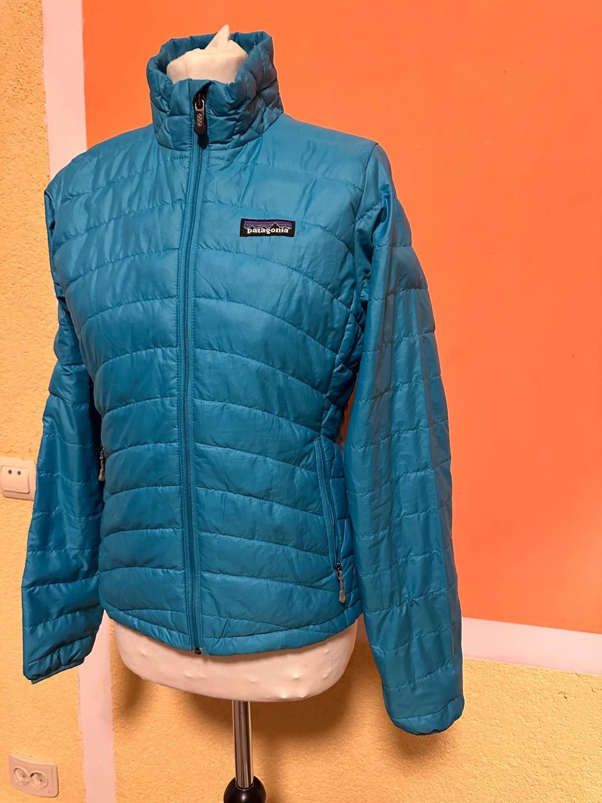 Patagonia Womens PATAGONIA Blue Goose Down Puffy Jacket Sz XS Size XS / US 0-2 / IT 36-38 - 4 Thumbnail