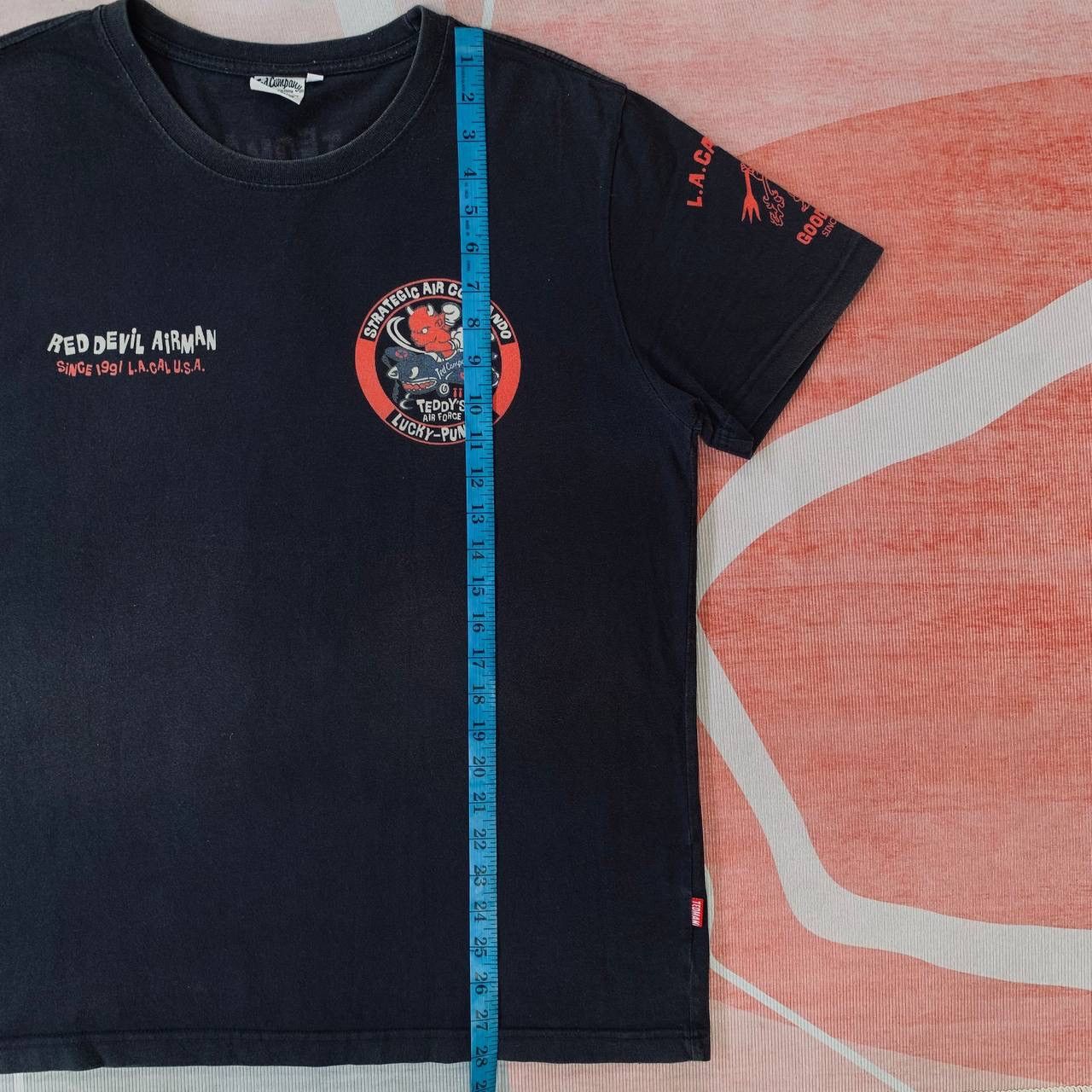 Tedman Rare Sunfaded Vintage Ted Company ‘Red Devil Airman’ Tees Size US XL / EU 56 / 4 - 15 Thumbnail
