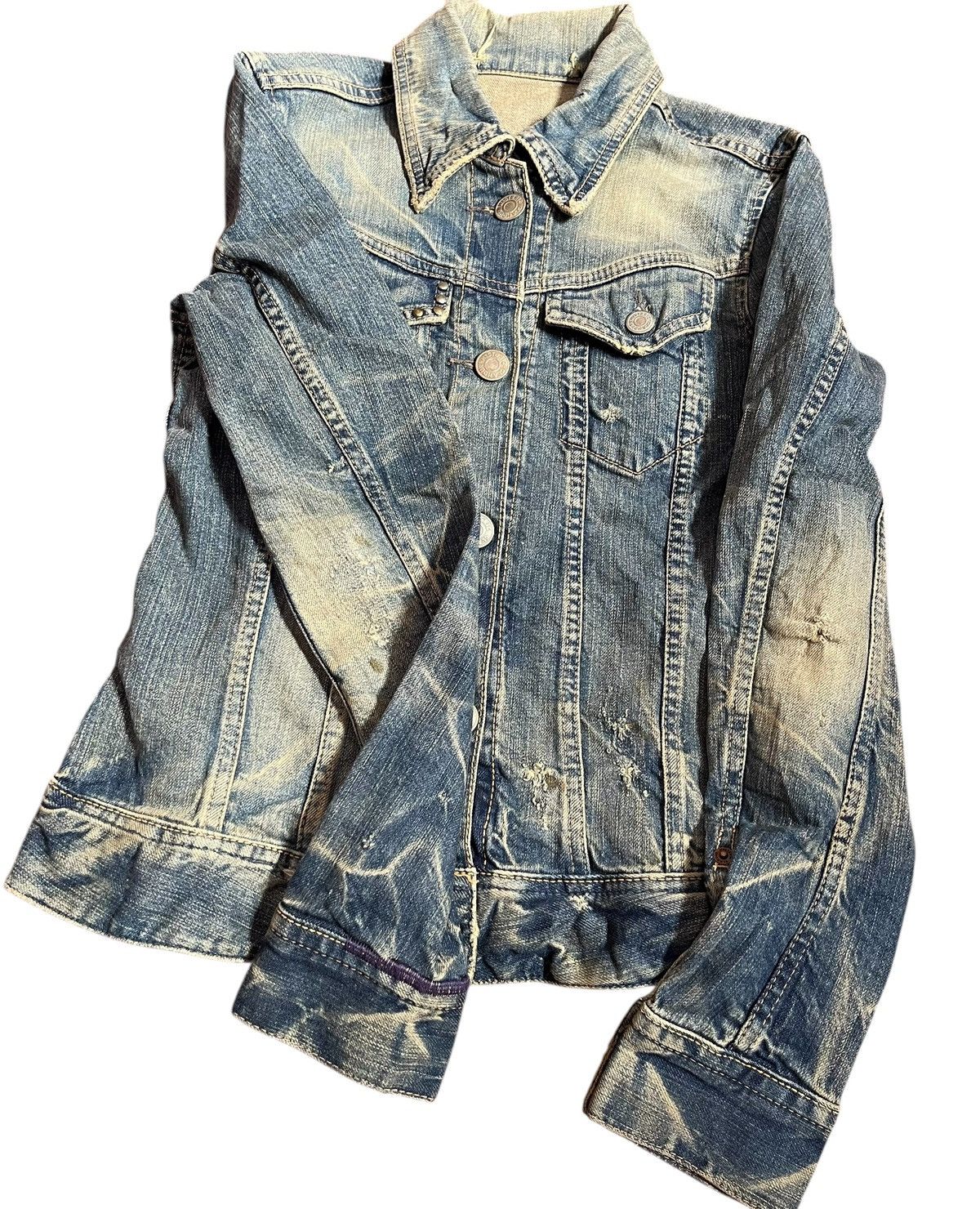 Hysteric Glamour Vintage hysteric glamour trashed denim jacket Size S / US 4 / IT 40 - 4 Thumbnail