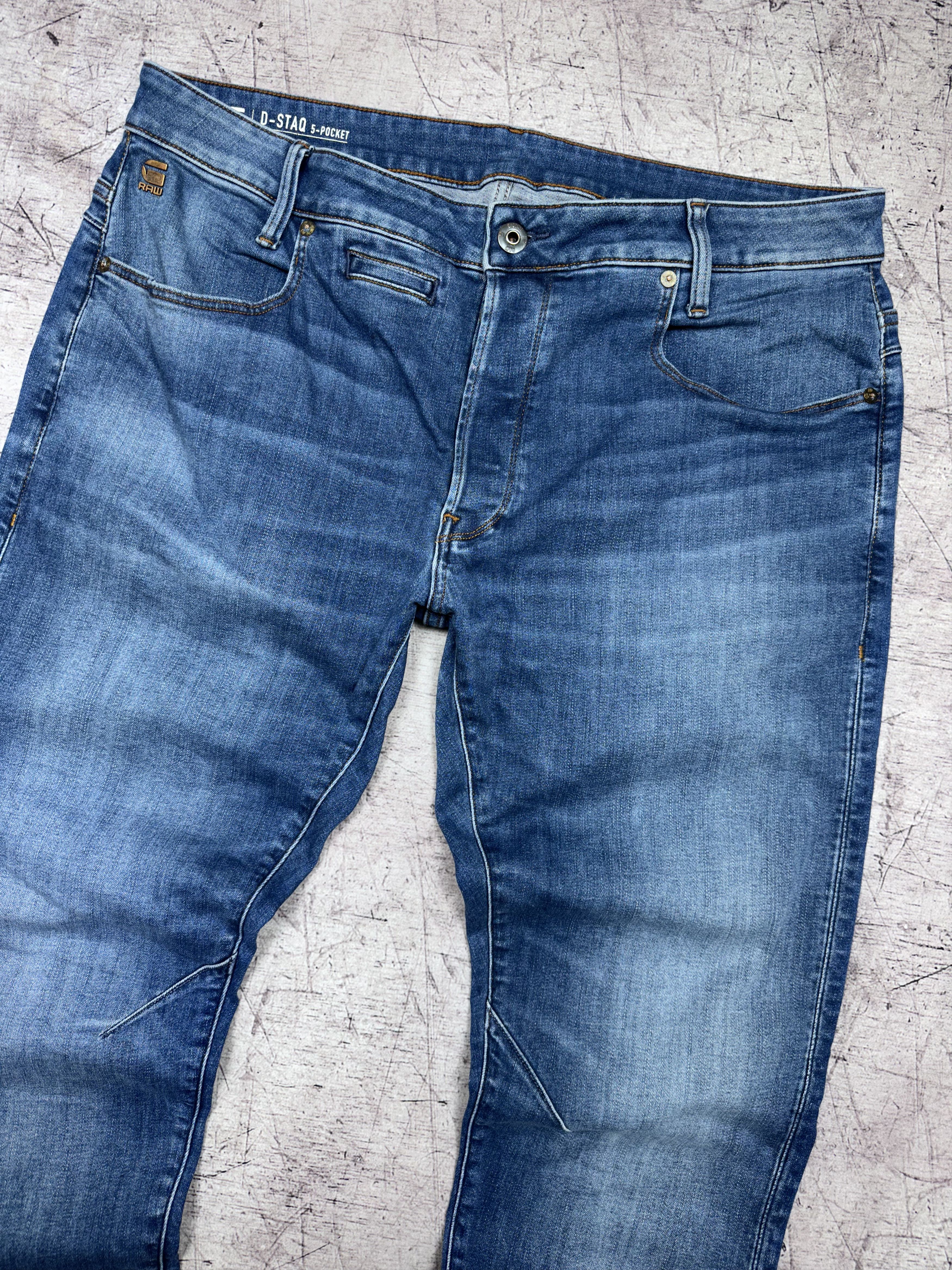 G-Star G Star Raw D-Staq 5 Pockets Mens Denim Pants Jeans Size US 38 / EU 54 - 2 Thumbnail
