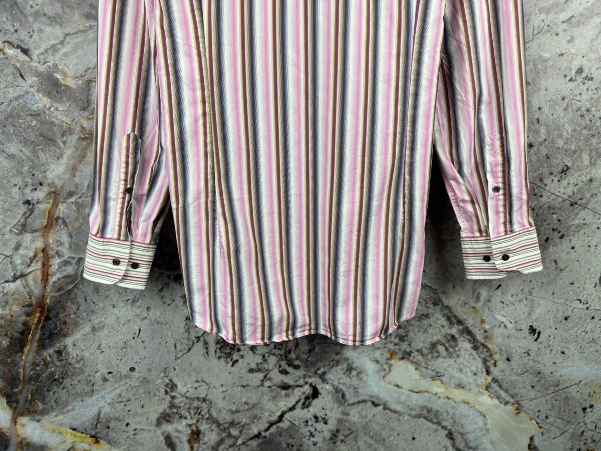 Etro Men’s Etro Milano Striped Shirt Button Up Long Sleeve Size US XXL / EU 58 / 5 - 13 Thumbnail