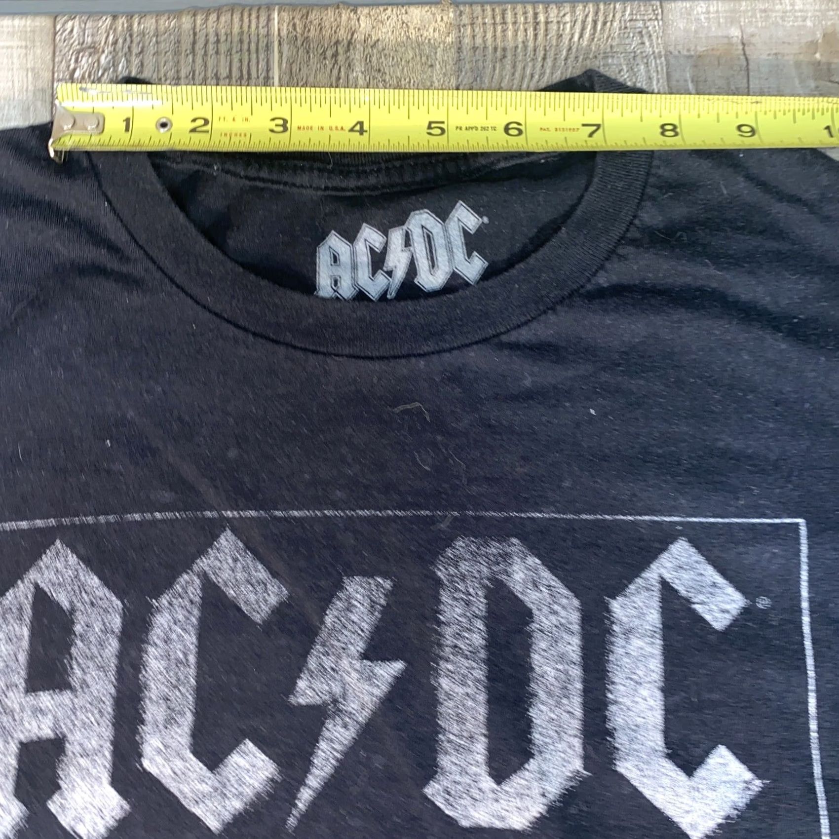 Vintage AC/DC Tee Men T-Shirt M Black Music Rock Mens Size US M / EU 48-50 / 2 - 3 Thumbnail