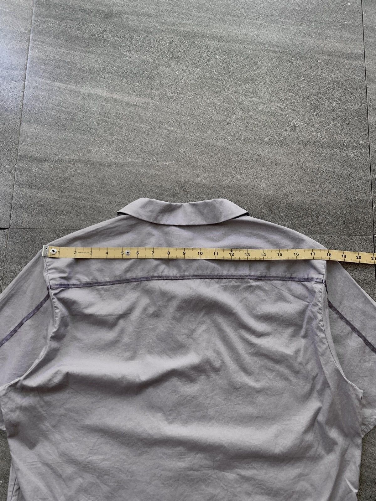 Yohji Yamamoto FREE TAX! AAR Ribbon Paneled Open Collar Shirt Size US M / EU 48-50 / 2 - 13 Thumbnail