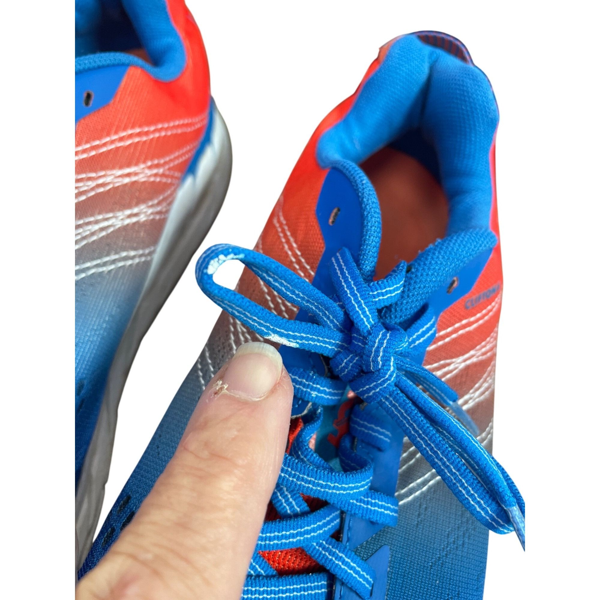Hoka Hoka Clifton 6 Mens Blue Orange Mens Running Sneakers Size 9 Size US 9.5 / EU 42-43 - 15 Thumbnail