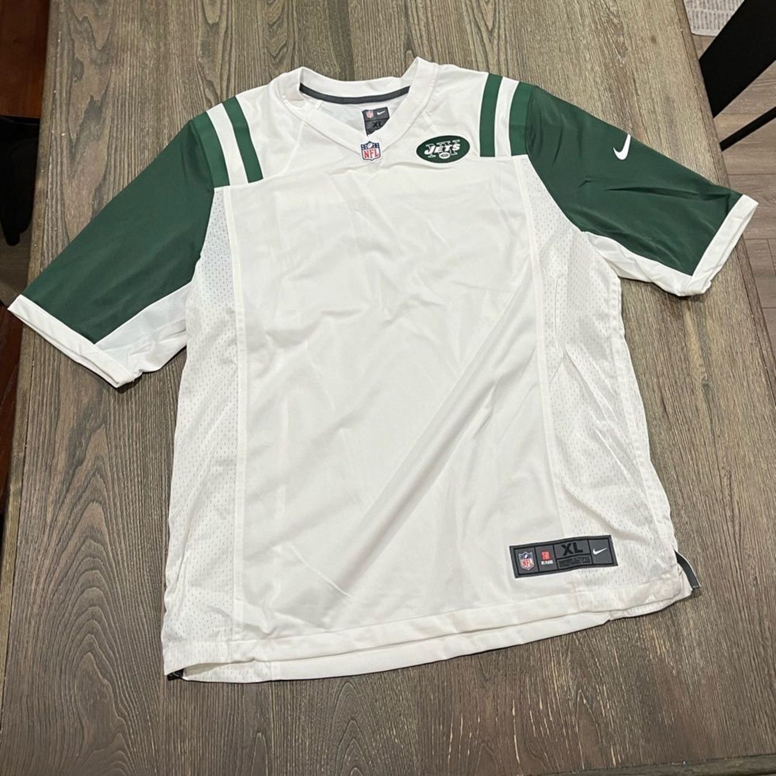 Nike NWOT Nike On-Field New York Jets Jersey White Green XL Size US XL / EU 56 / 4 - 1 Thumbnail