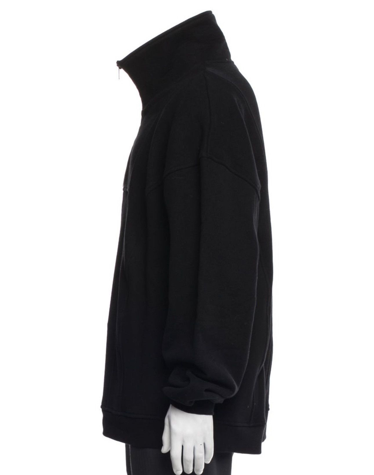 Saint Laurent Paris Saint Laurent Paris Black Fleece Cotton Quarter Zip Jacket L Size US L / EU 52-54 / 3 - 2 Thumbnail