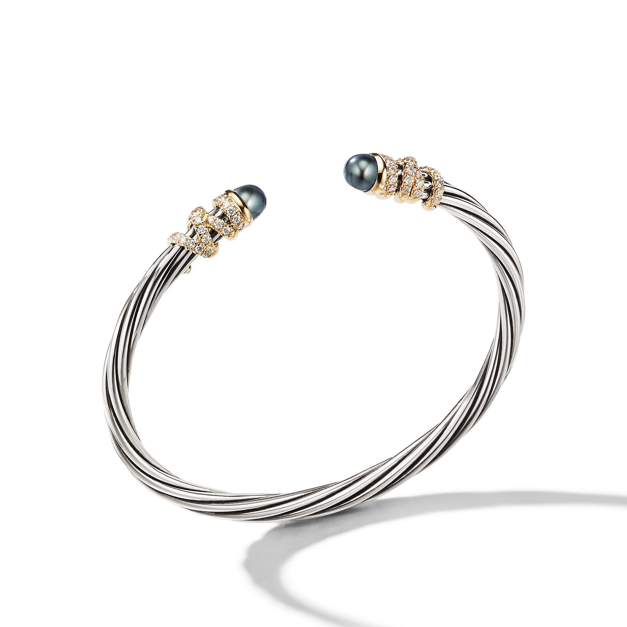 David Yurman o1w1db10525 B13343D Bracelet in Silver with 18K Gold Size ONE SIZE - 2 Thumbnail