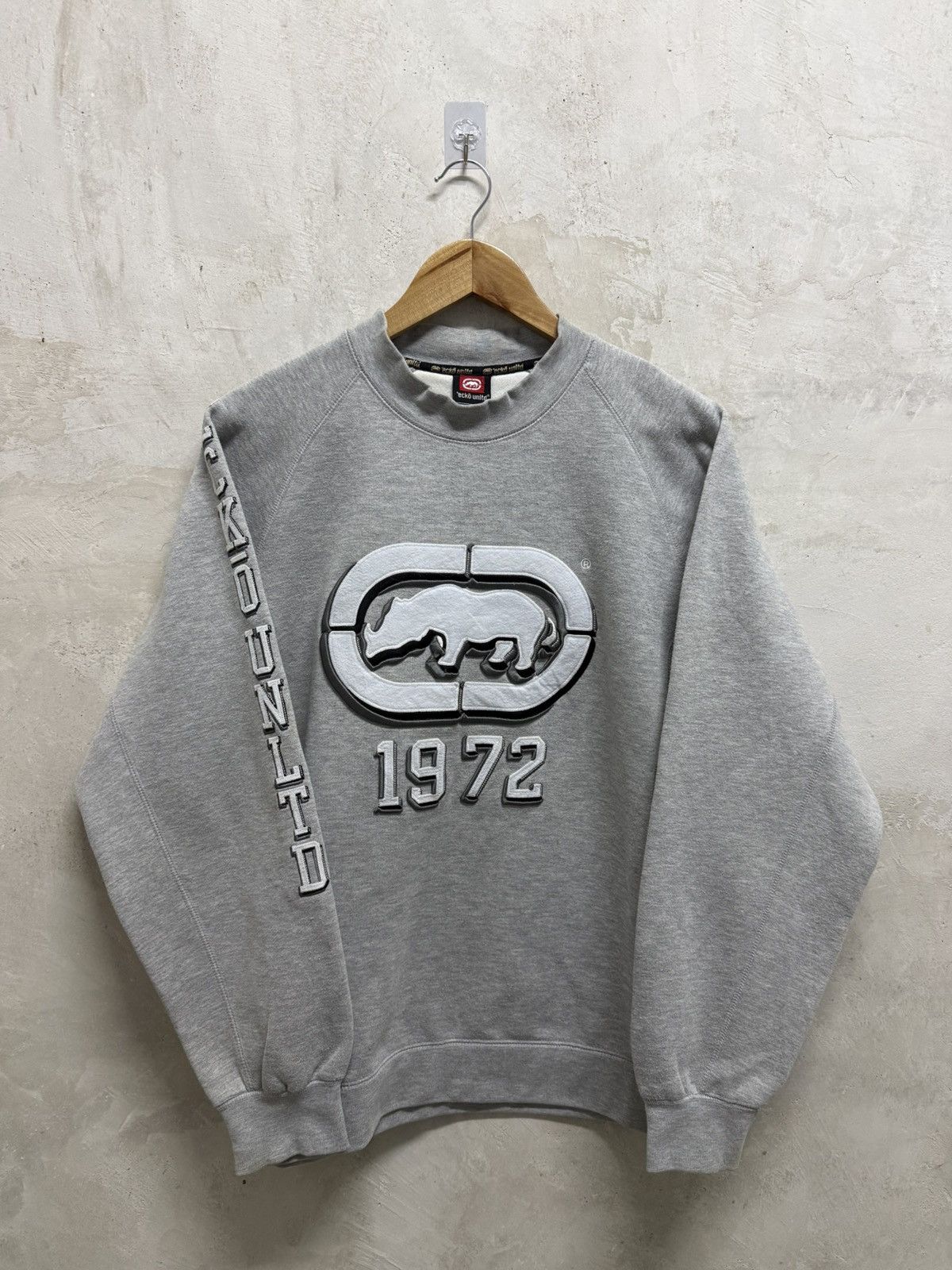 Ecko Unltd. 2000s Ecko Unlimited Embroidered Spellout Sweatshirt Size US L / EU 52-54 / 3 - 1 Thumbnail