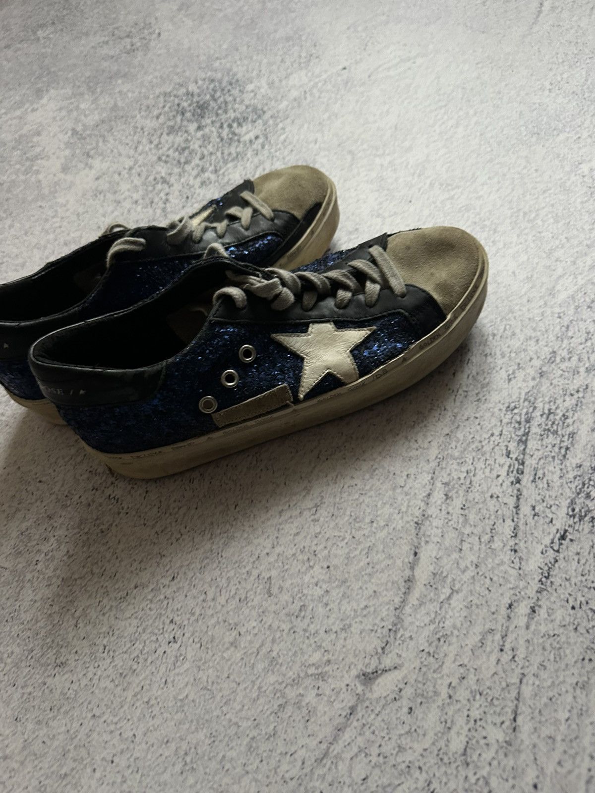 Golden Goose Golden Goose Glitter Colorblock Pattern Sneakers Size US 8 / IT 38 - 19 Thumbnail