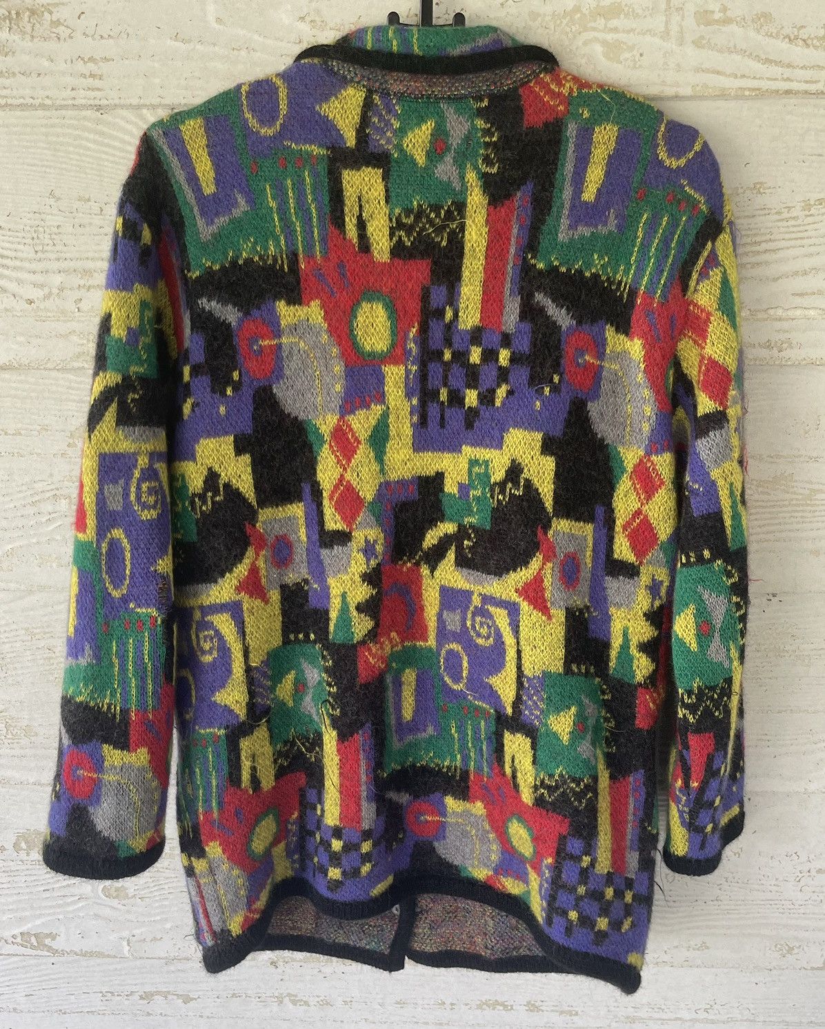 Japanese Brand VINTAGE GIVY JACKET MULTICOLOUR WOOL JAPAN Size US S / EU 44-46 / 1 - 2 Thumbnail