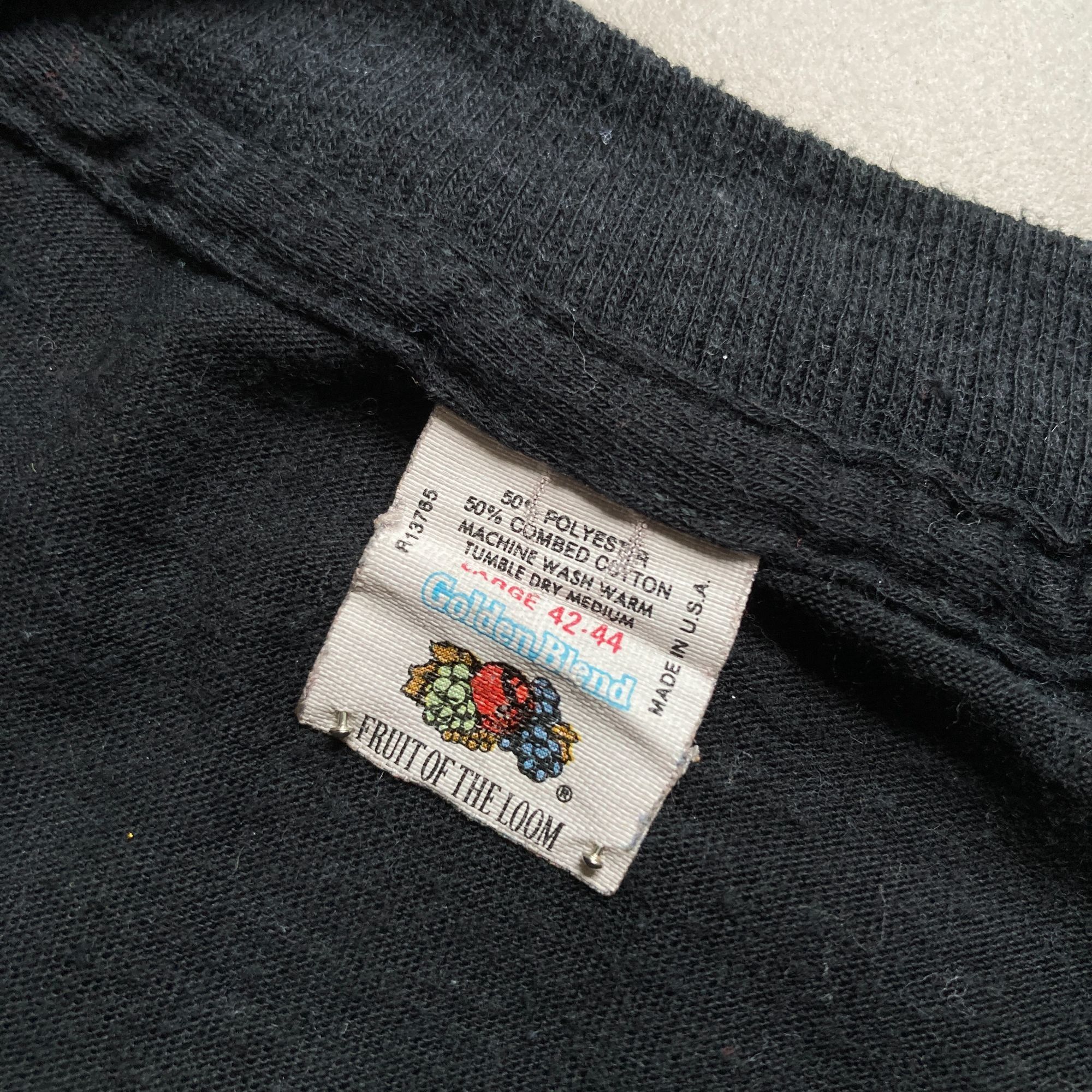 Fruit Of The Loom Vintage 1983 Supertramp World Tour T-Shirt Black Single Stit Size US L / EU 52-54 / 3 - 6 Thumbnail