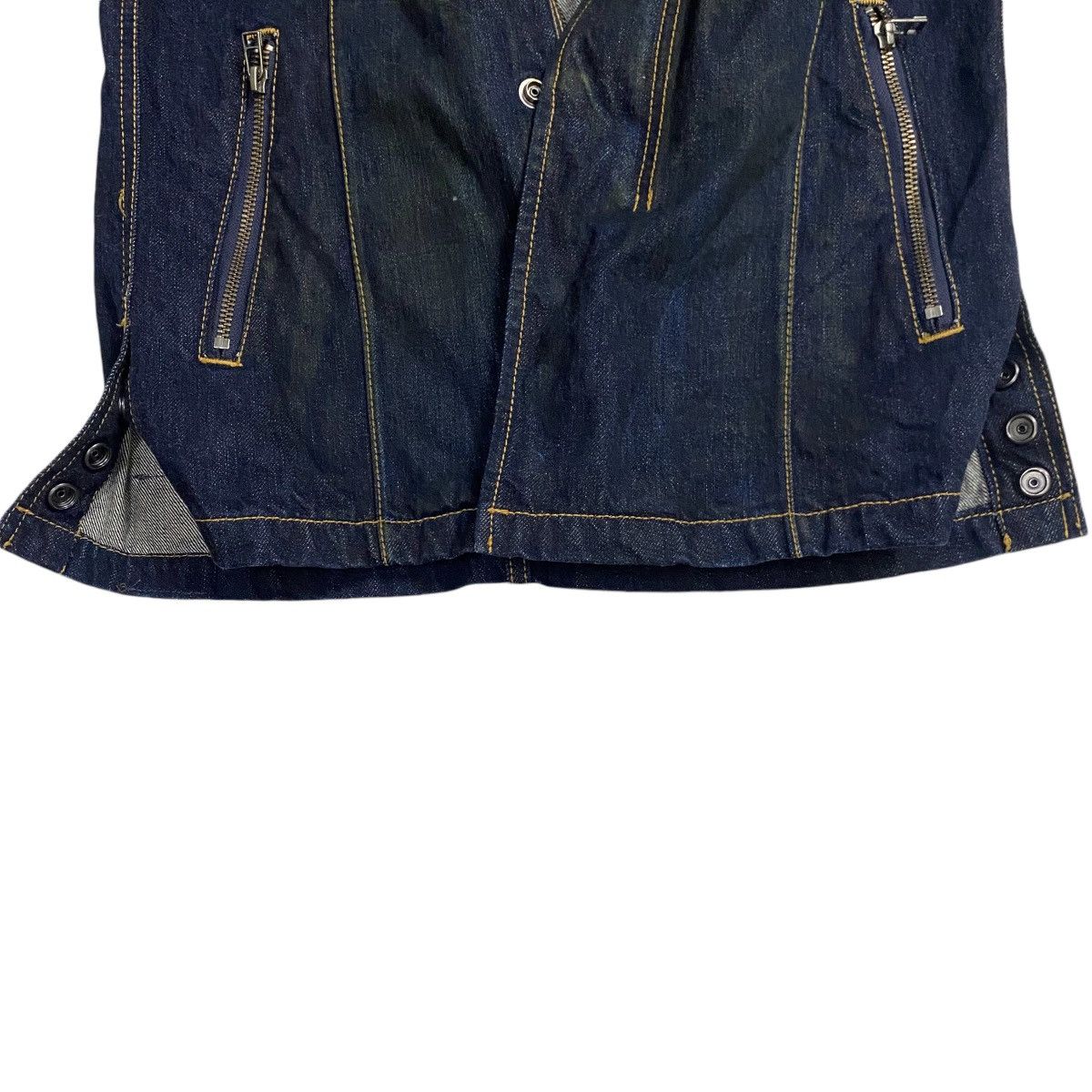 Japanese Brand Denim Bush Jacket Indigo Blue Size US S / EU 44-46 / 1 - 18 Thumbnail