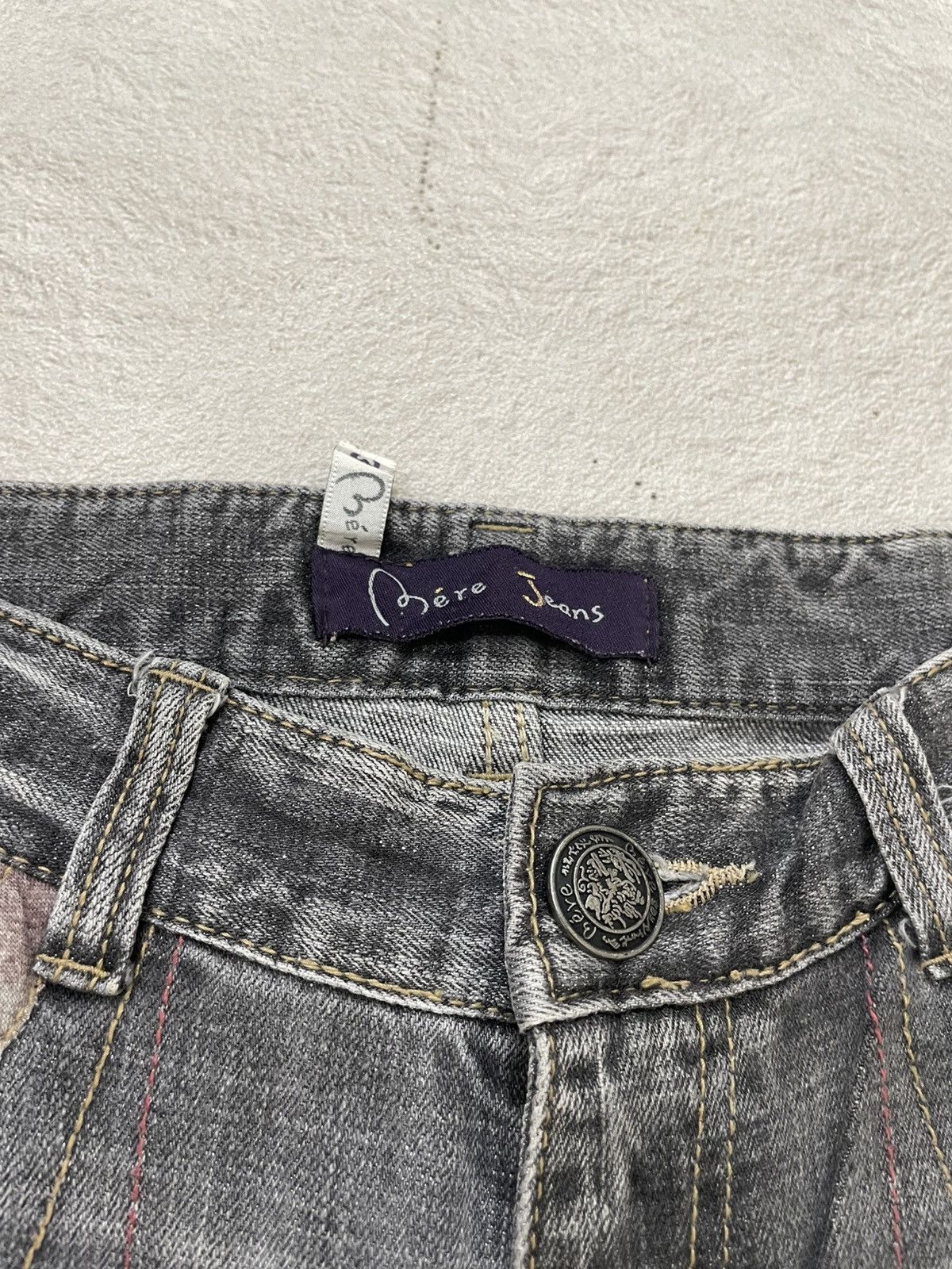 Japanese Brand 2000s Jorts Cargo Embroidered Japan Y2K Outseam 30 in Size 29" - 4 Thumbnail