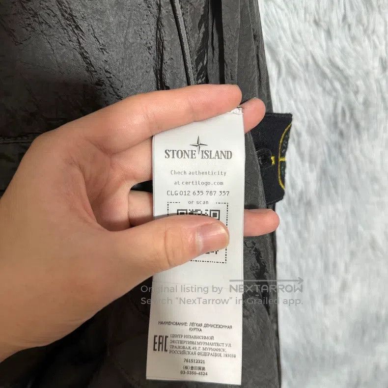 Stone Island Stone Island Metallic Nylon Jacket Coat Carbon Black XXL Size US XXL / EU 58 / 5 - 7 Thumbnail