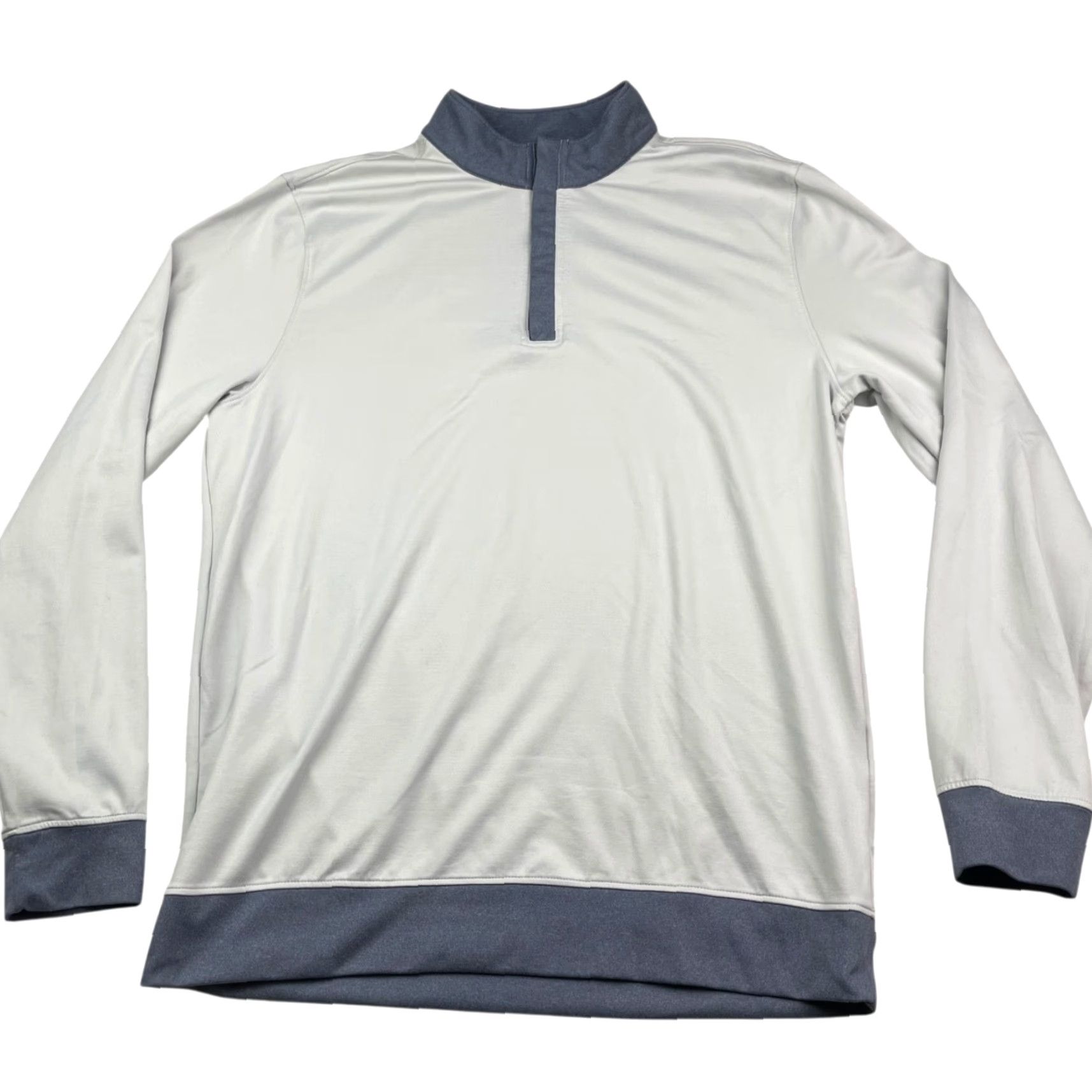 Swannies Men's 1/4 Zip Performance Golf Pullover Casual Shirt Regular Medium Gray Navy 1/4 Zip Pullover Swannies Mens Golf Pullover