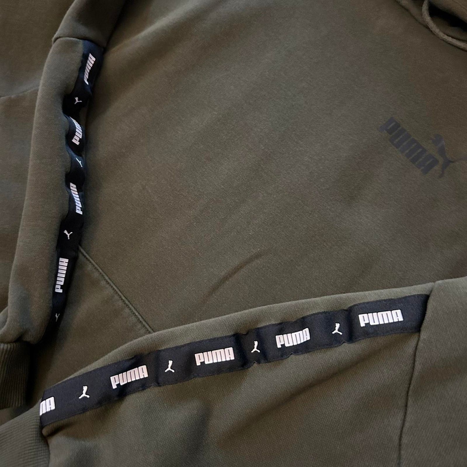Puma Olive green puma pullover hoodie Size US L / EU 52-54 / 3 - 4 Thumbnail