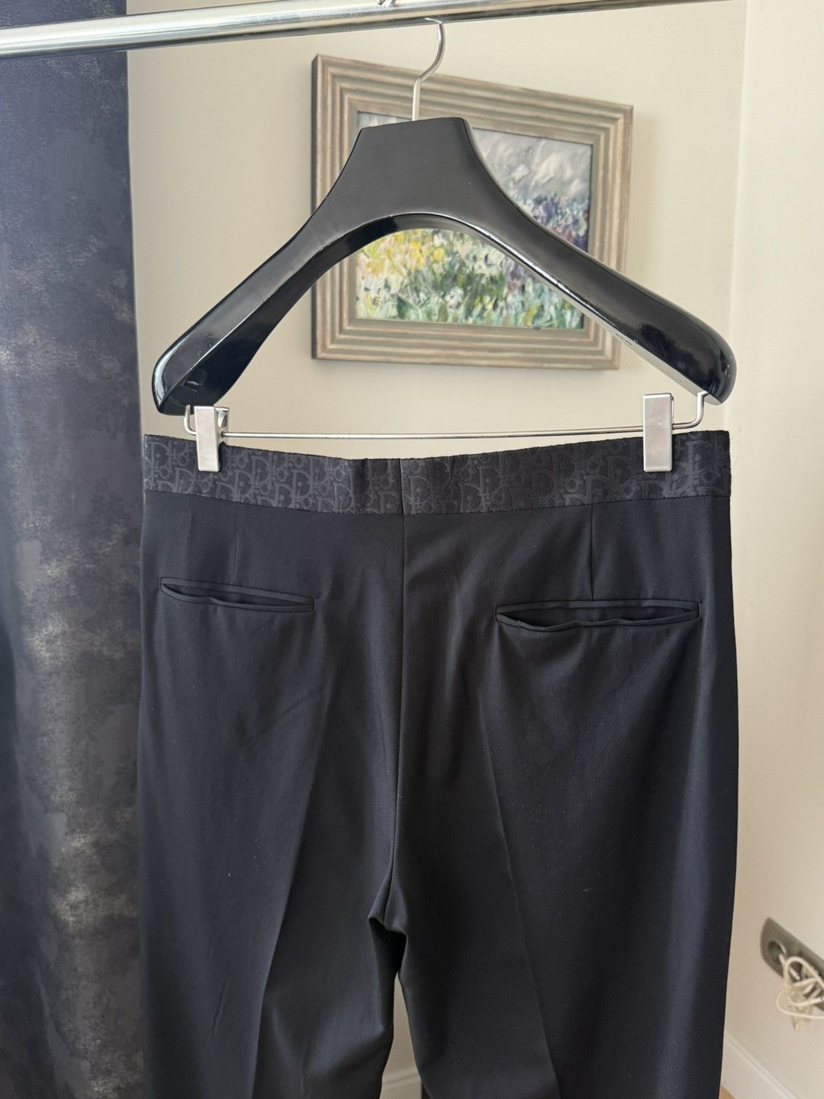 Dior DIOR OBLIQUE SUIT BLACK VIRIGIN WOOL & SILK INTERIOR Size 48L - 14 Thumbnail