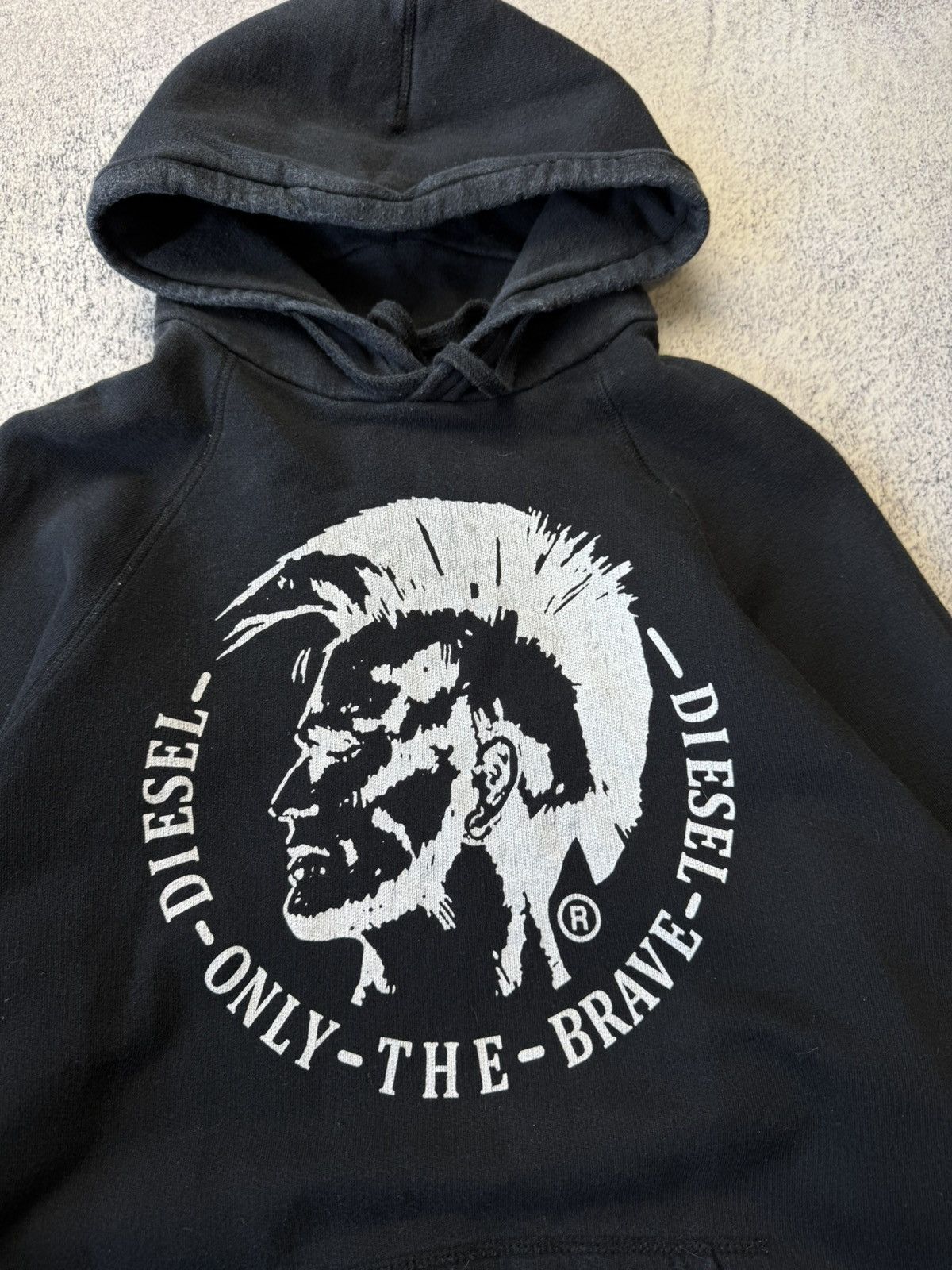 Diesel Vintage Diesel Distressed Faded Hoodie Y2K Dig Logo Size US M / EU 48-50 / 2 - 13 Thumbnail