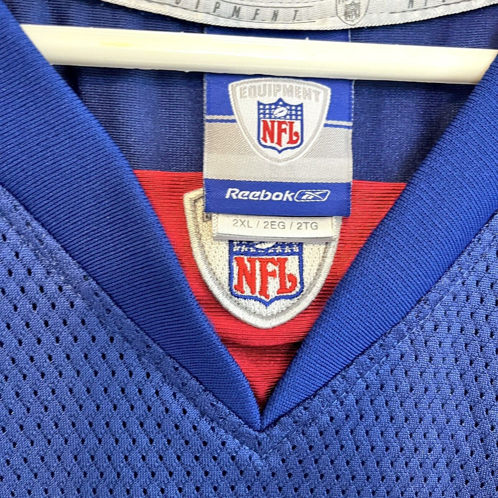 Reebok 2000s Reebok #17 Plaxico Burress NY Giants Y2K Sz 2XL Size US XXL / EU 58 / 5 - 5 Thumbnail