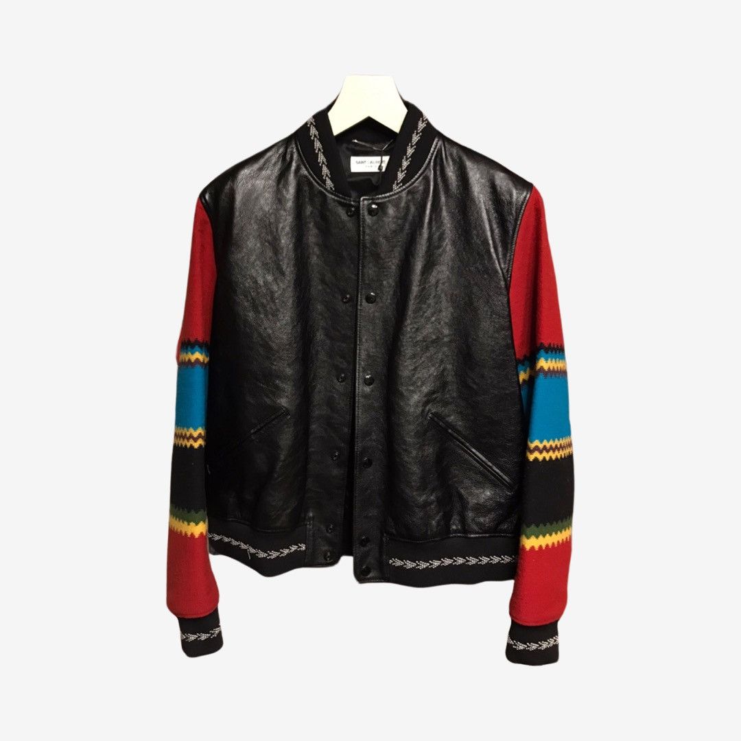 Saint Laurent Paris *2017* Saint Laurent Paris Ikarus Leather Bomber Sz. 54 Size US L / EU 52-54 / 3 - 1 Thumbnail