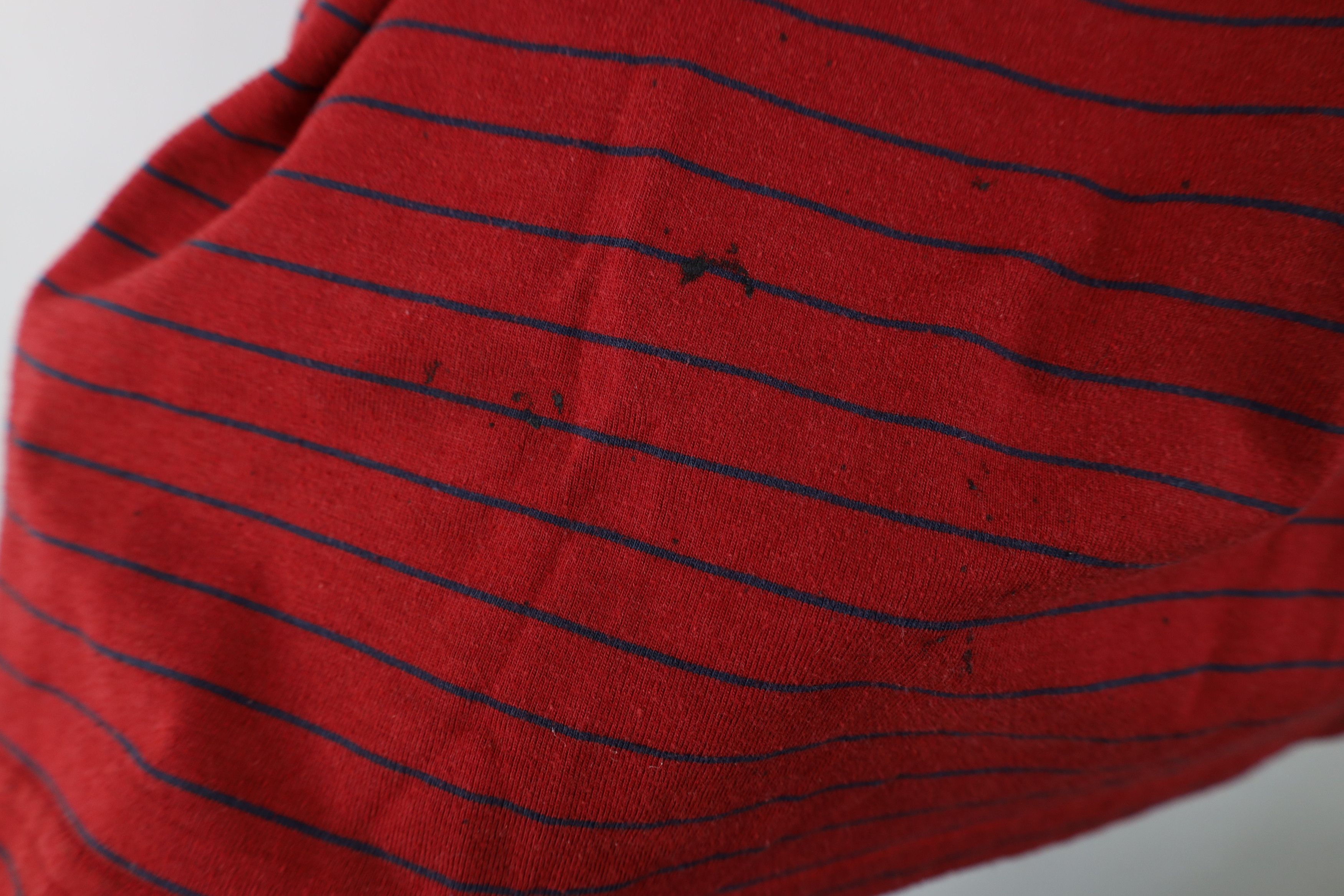 Vintage Vintage 90s Streetwear Striped Short Sleeve T-Shirt Red Size US M / EU 48-50 / 2 - 7 Thumbnail