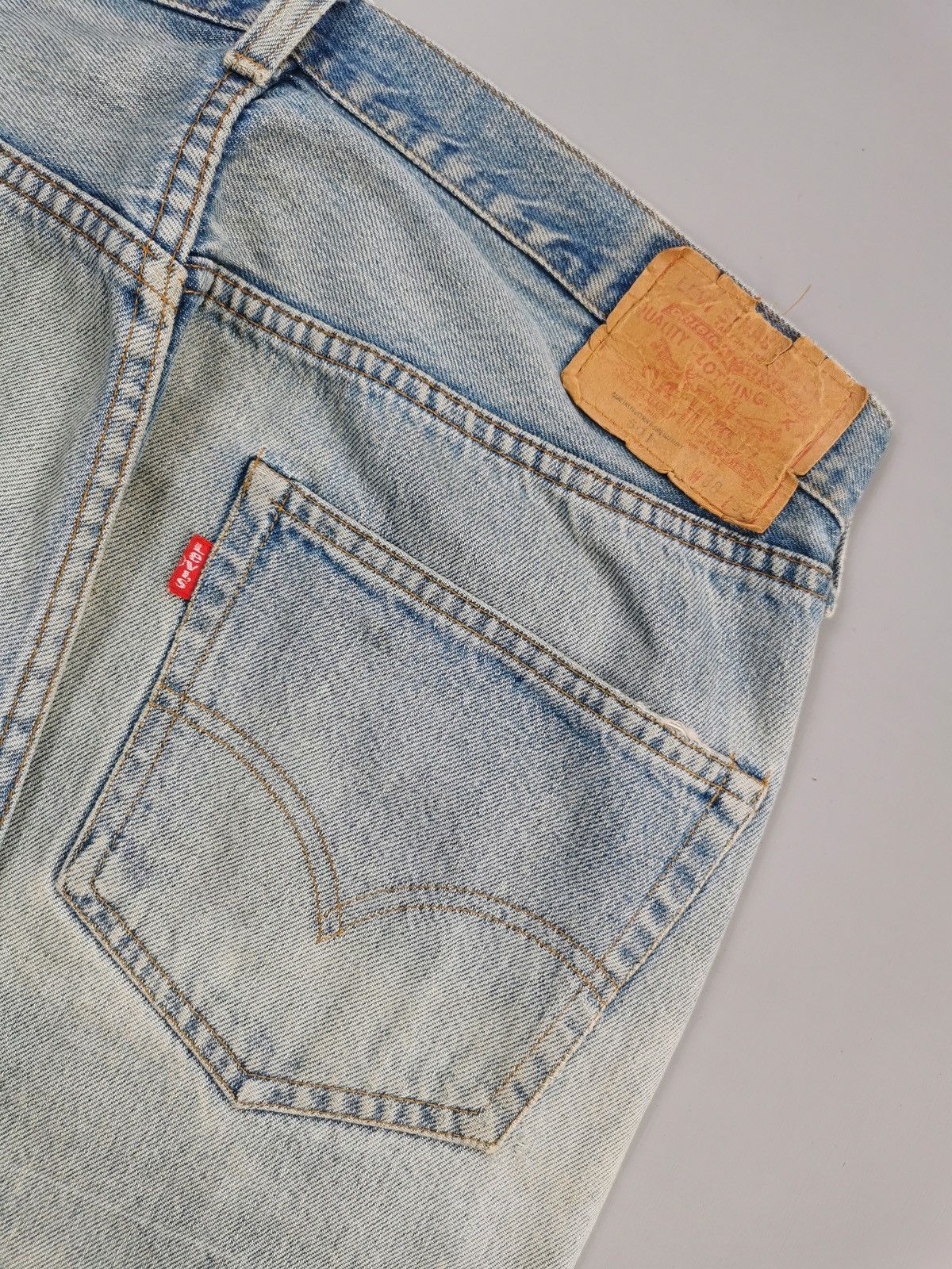 Levi's 80s Vintage Levis Selvedge Denim Patchwork Jeans Size US 36 / EU 52 - 23 Thumbnail