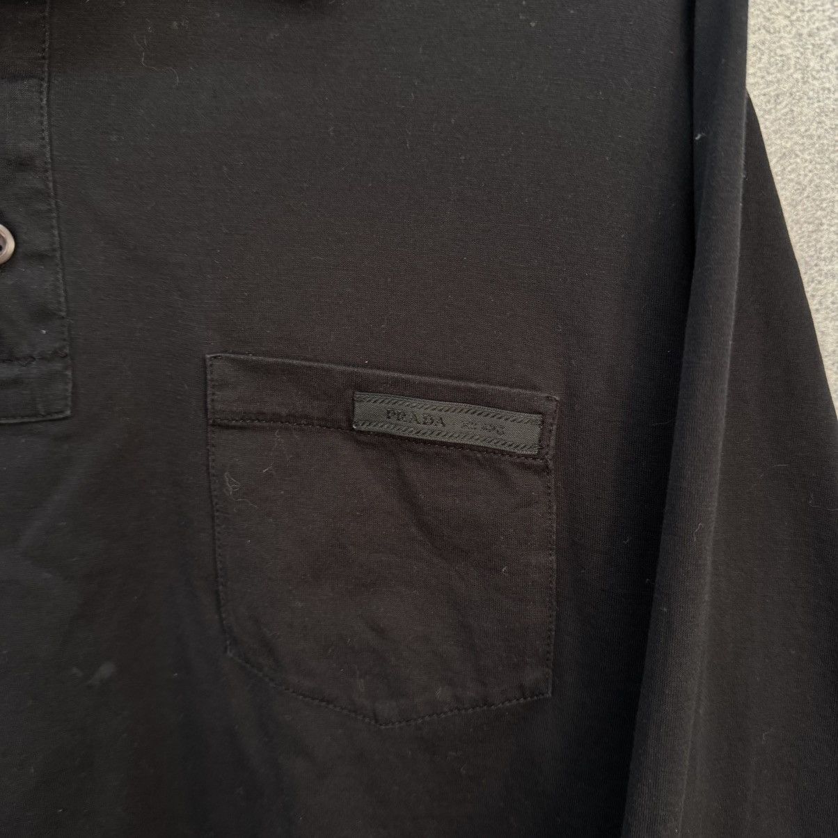 Prada Prada Black Logo Long Sleeve Size US L / EU 52-54 / 3 - 3 Thumbnail