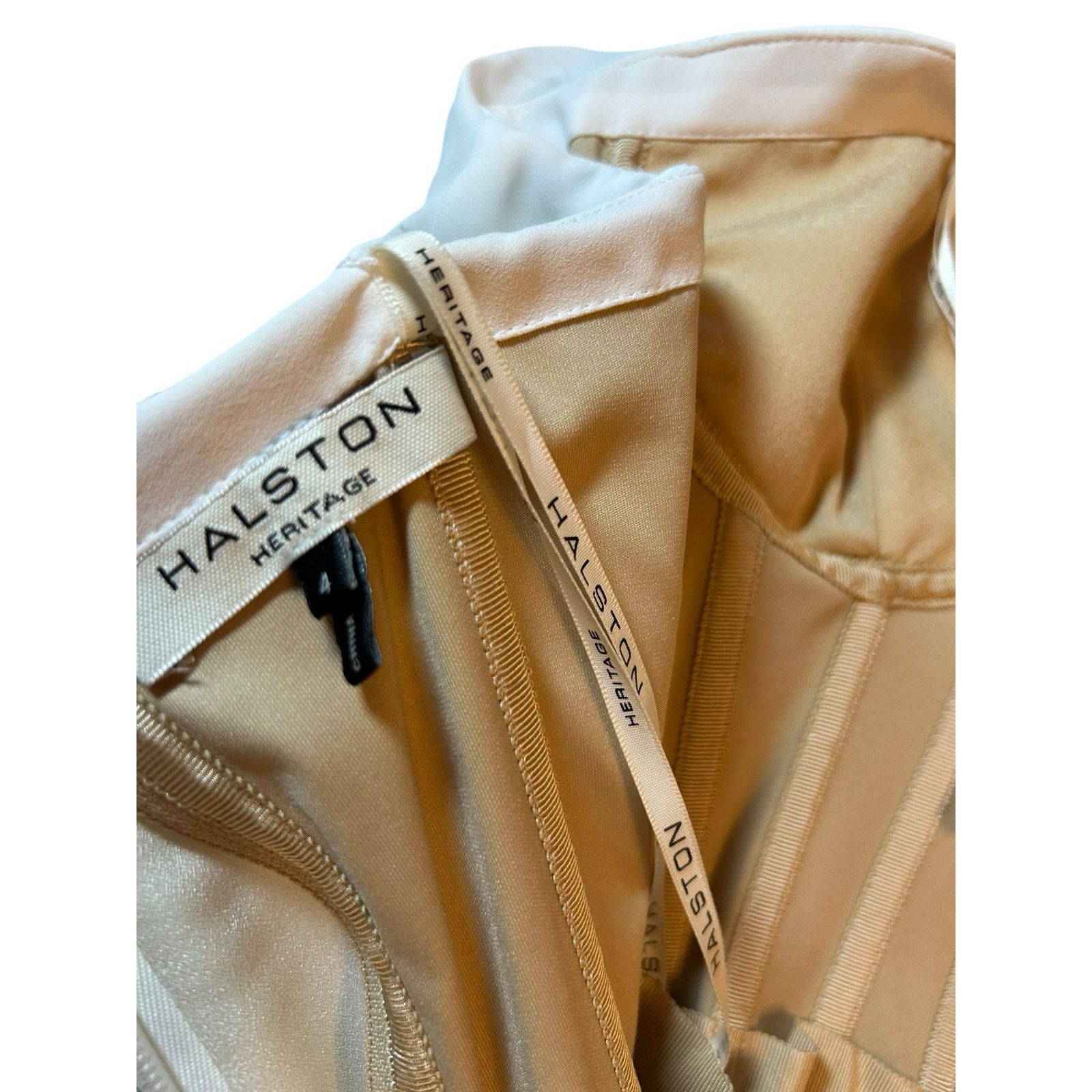 Halston Heritage Halston Heritage Strapless Tie Front Gown in Chalk - Size 4 Size S / US 4 / IT 40 - 11 Thumbnail