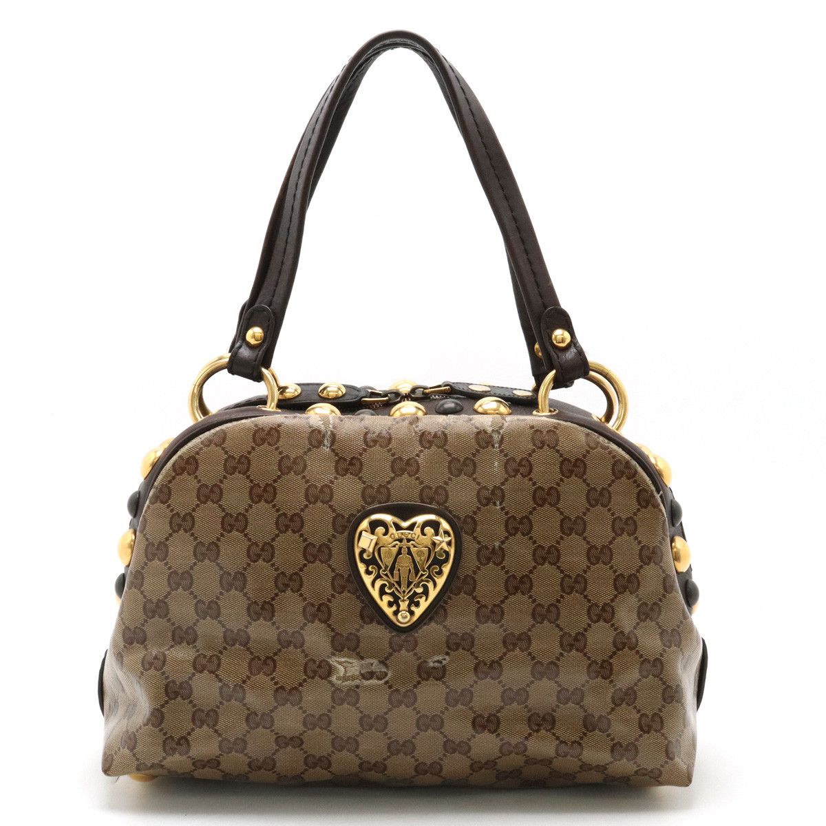 Gucci Gucci Gucci GG Crystal Hysteria Handbag Coated Canvas Leather Canvas Handbag 209600 in Good Condition Size ONE SIZE - 1 Thumbnail