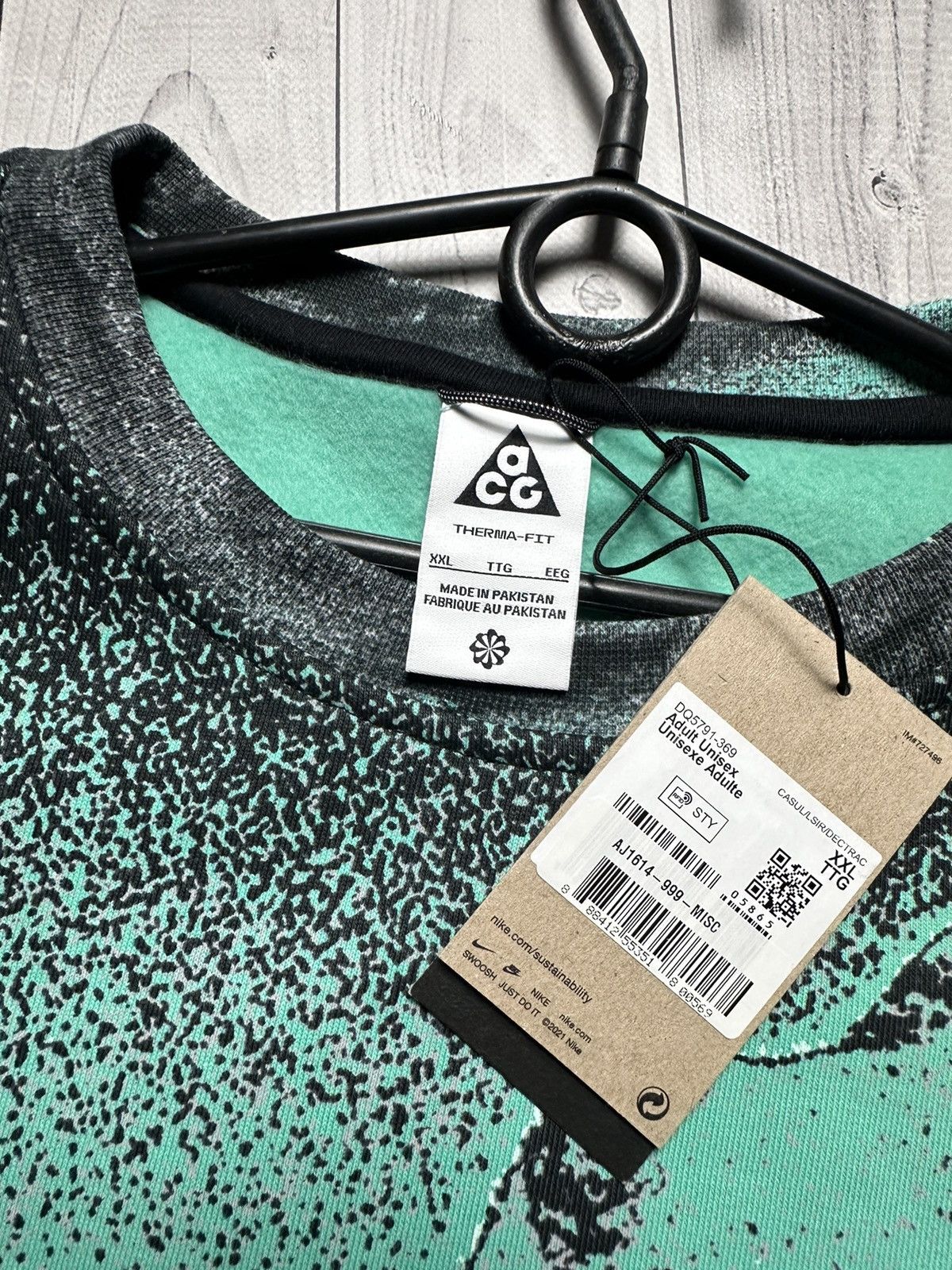 Nike Nike ACG sweatshirt logo rare green mountains size:М,L, XXL Size US L / EU 52-54 / 3 - 4 Thumbnail