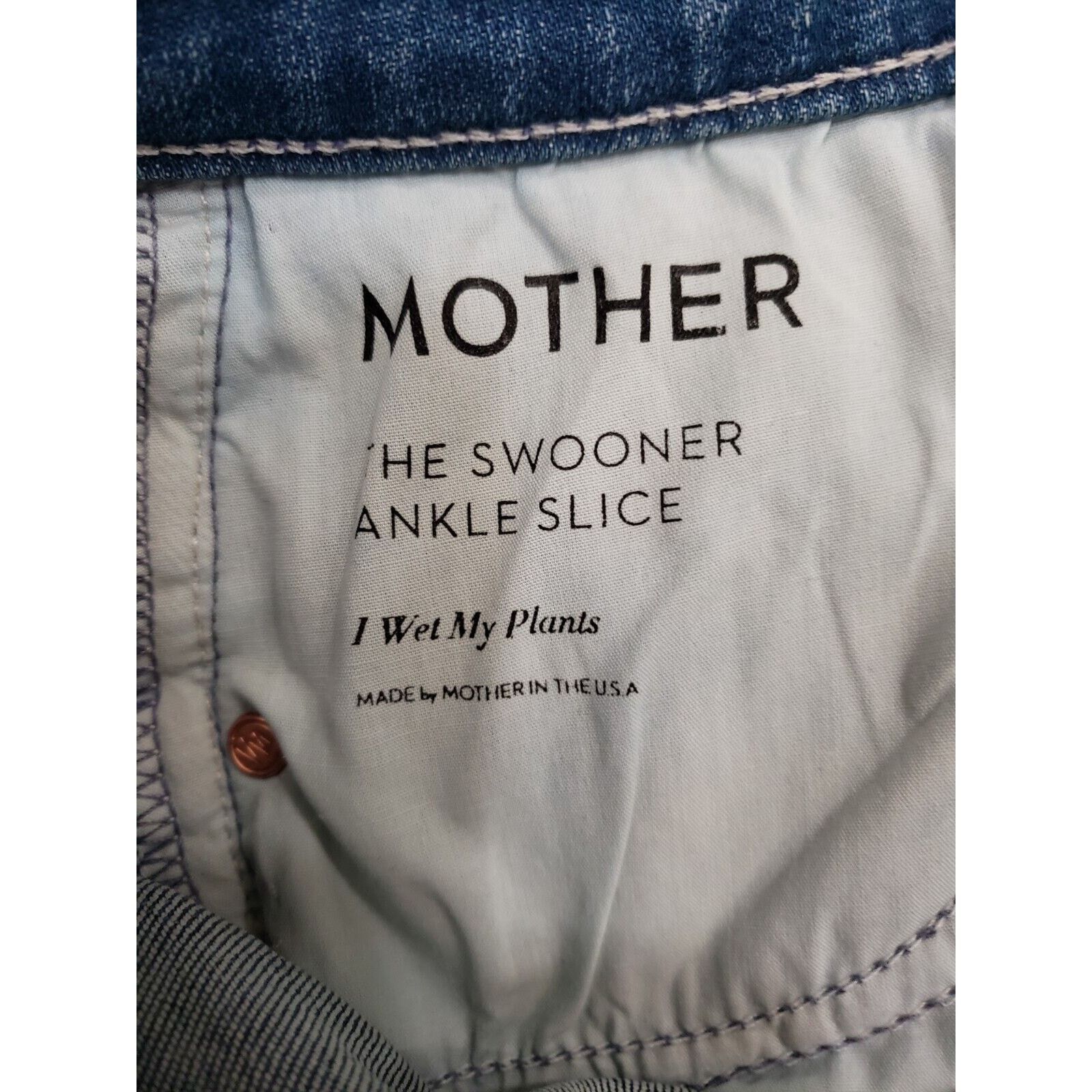 MOTHER MOTHER Denim The Swooner Ankle Slice In I Wet My Plants Wash Size 25" / US 0 / IT 36 - 10 Thumbnail