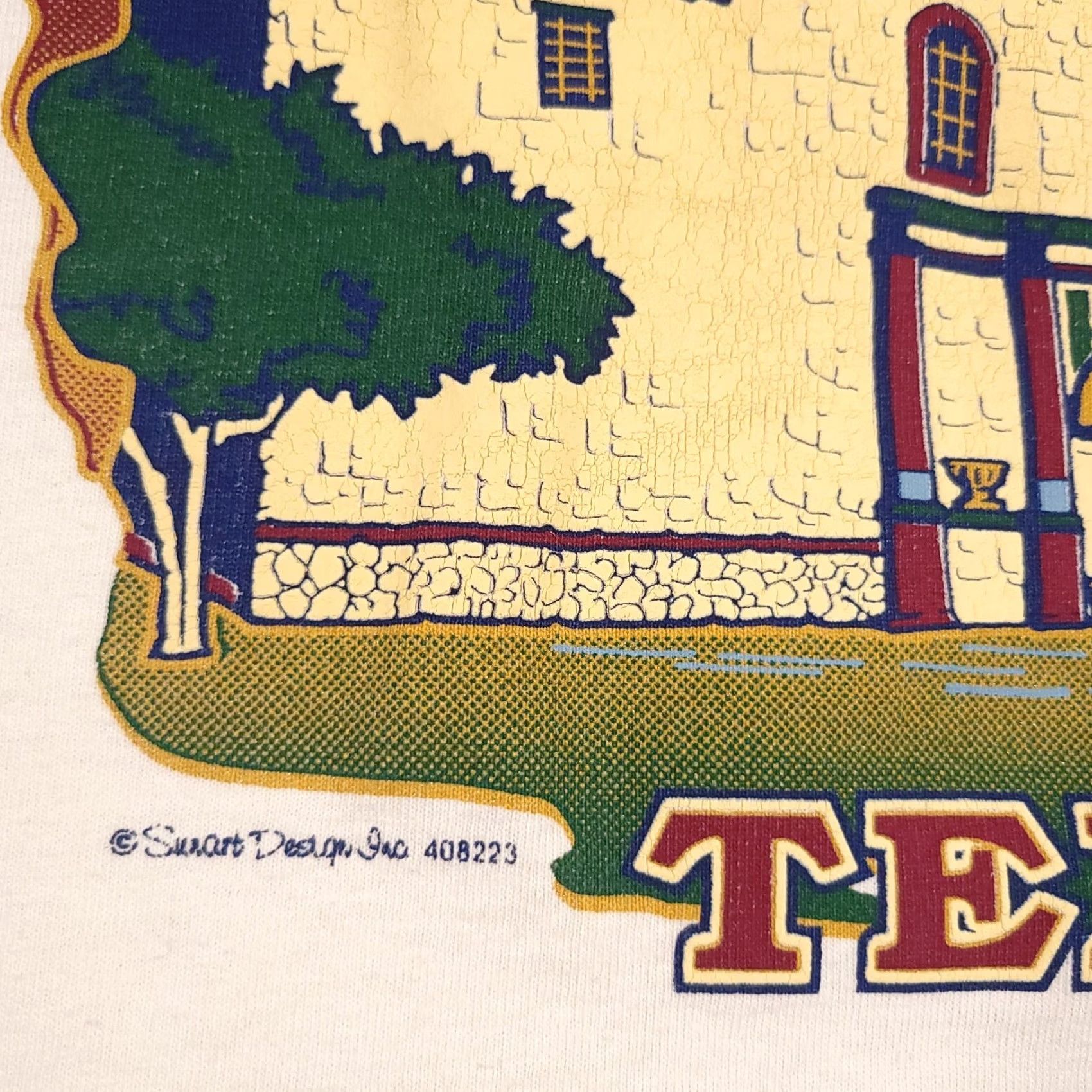 Fruit Of The Loom VINTAGE San Antonio Texas Shirt 2XL Graphic Tee Novelty Grunge Nike Size US XXL / EU 58 / 5 - 5 Thumbnail