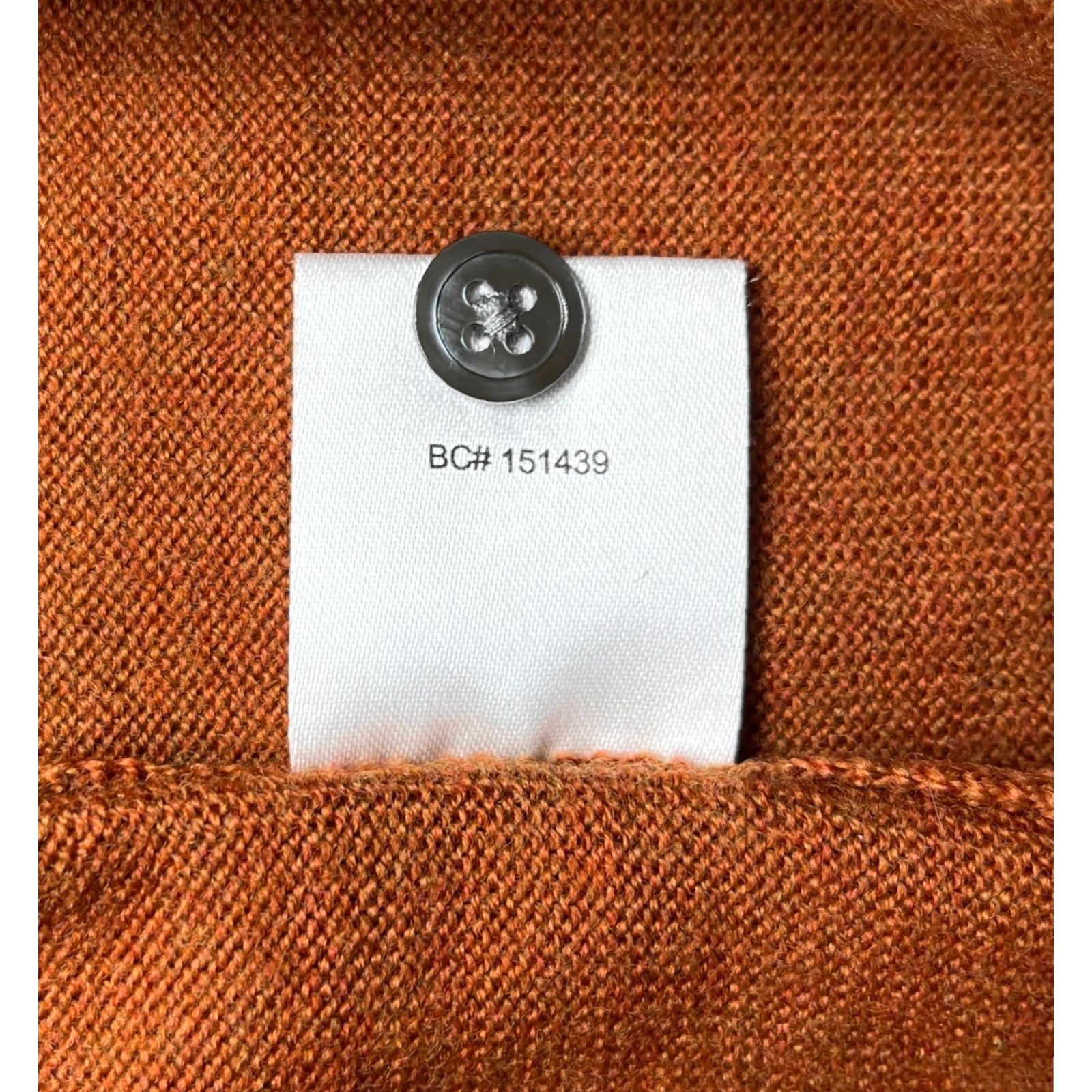 Pronto Uomo Pronto Uomo Men's Pullover Sweater Shirt Category: Sweater Size L Burnt Orange Merino Wool Collared Knit Classic Preppy City Mens Size US L / EU 52-54 / 3 - 7 Thumbnail