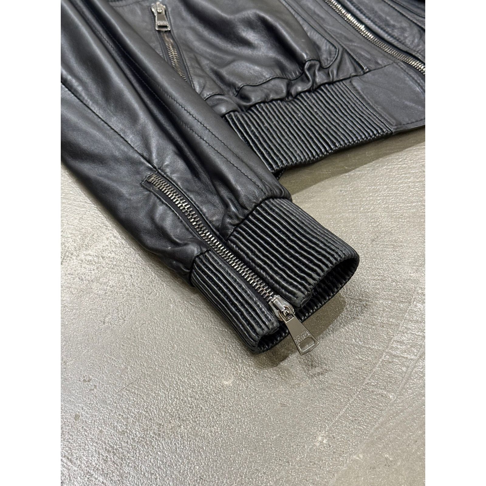 Dolce & Gabbana 2000s Dolce & Gabbana leather bomber jacket Size US L / EU 52-54 / 3 - 3 Thumbnail