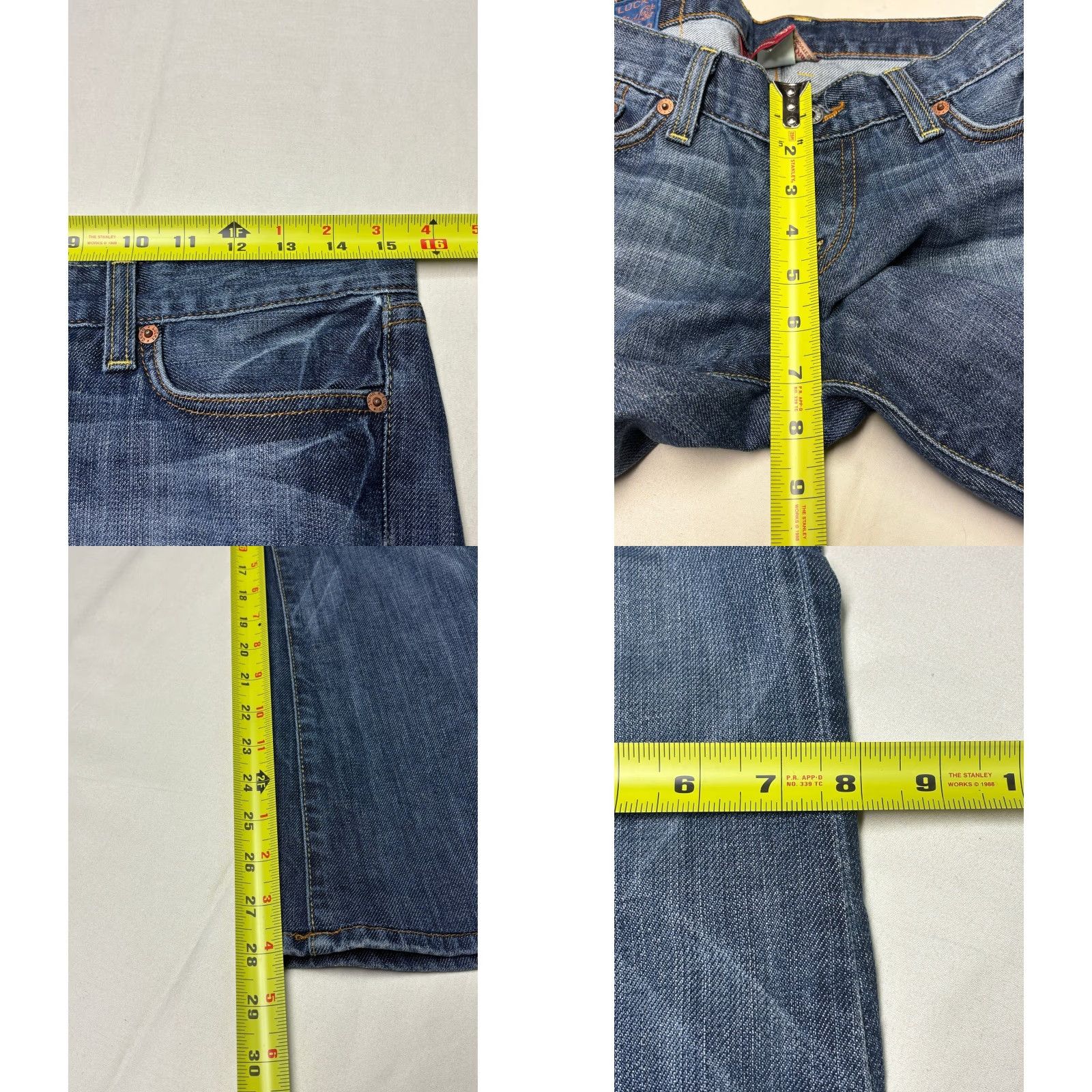 Lucky Brand VINTAGE Lucky Brand Lil Maggie Jeans Women 31X28 Medium Wash Bootcut Denim Jeans Womens Size 24" / US 00 / IT 34 - 9 Thumbnail