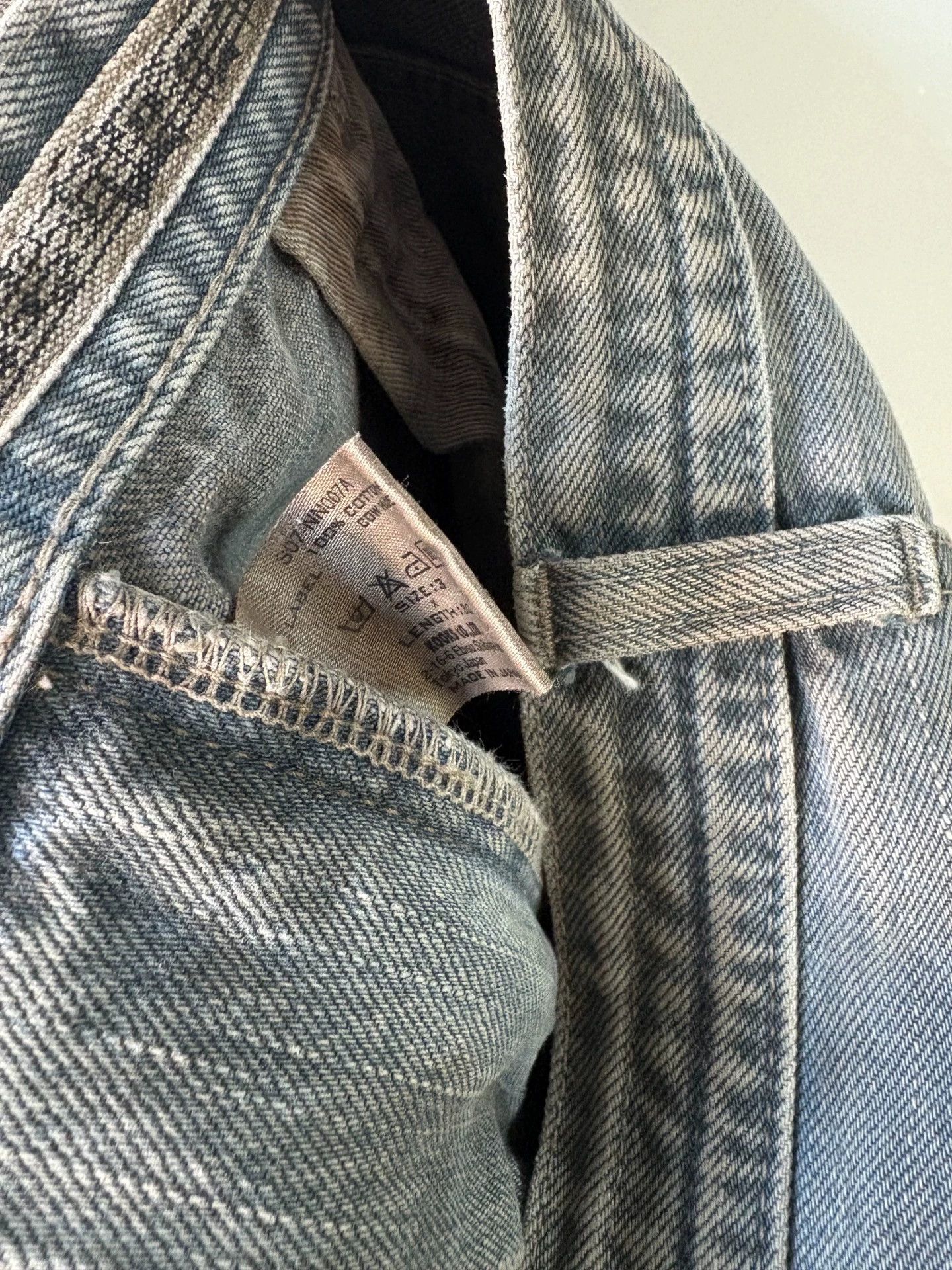 Number (N)ine Number (n)ine 07ss Mud-Dyed Distressed Fray Skinny Jeans Size US 34 / EU 50 - 3 Thumbnail