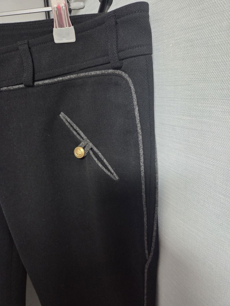 Balenciaga Balenciaga Piping Line Wool Pants Size 28" / US 6 / IT 42 - 3 Thumbnail